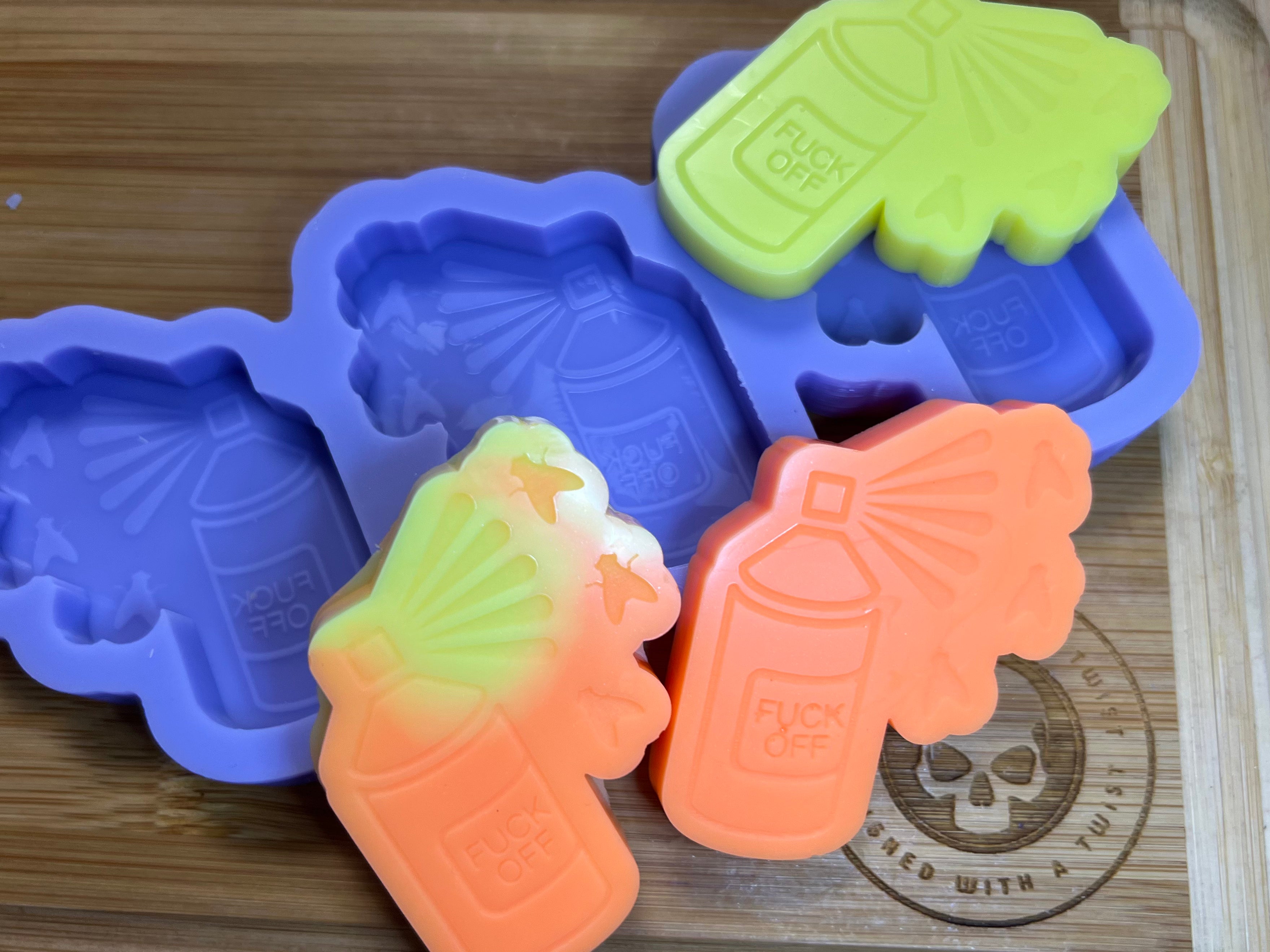 Fly Spray Silicone Mold - Designed with a Twist - Top quality silicone molds made in the UK.