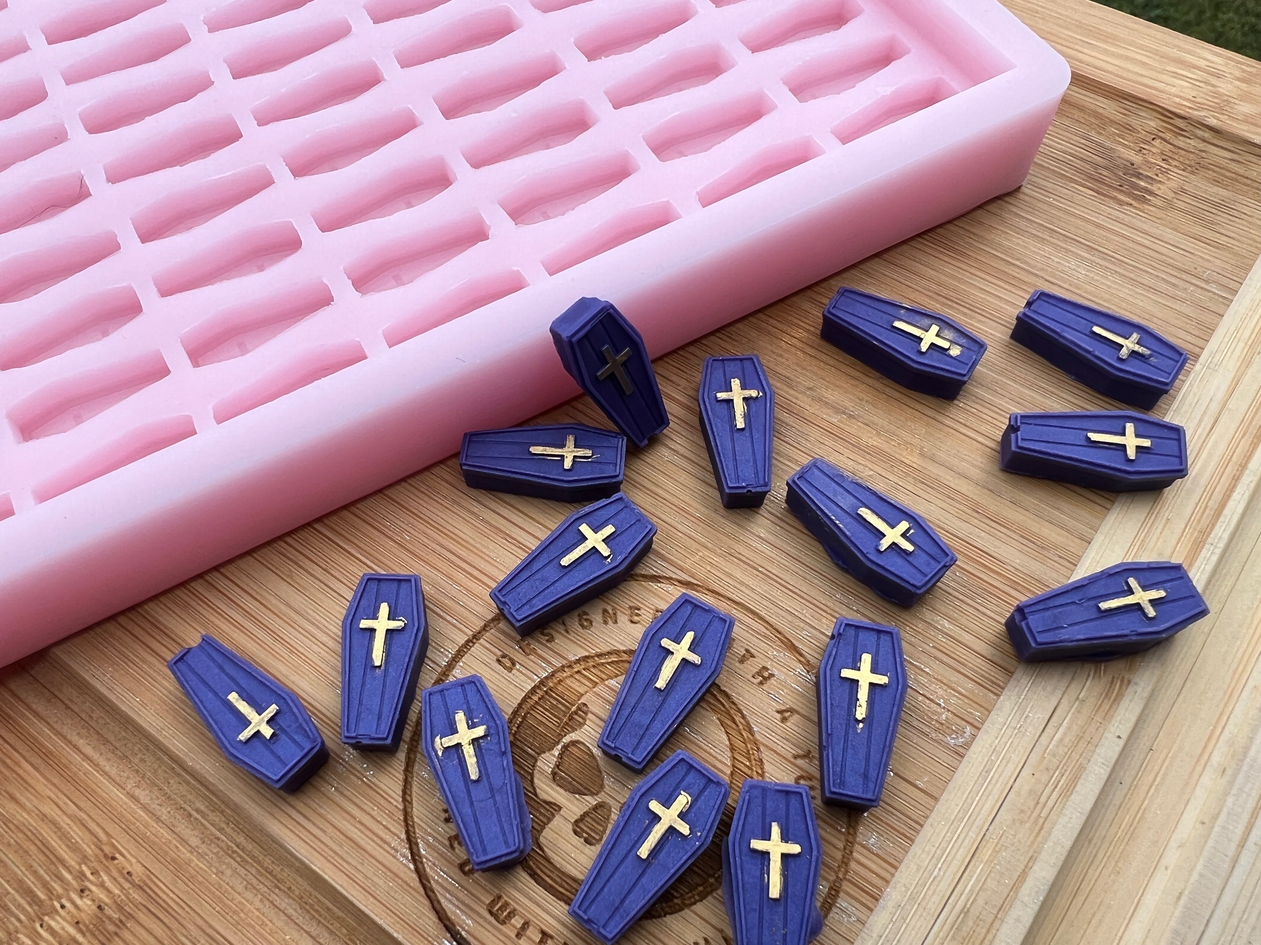 3d Coffin Scrape n Scoop Wax Silicone Mold - Designed with a Twist - Top quality silicone molds made in the UK.
