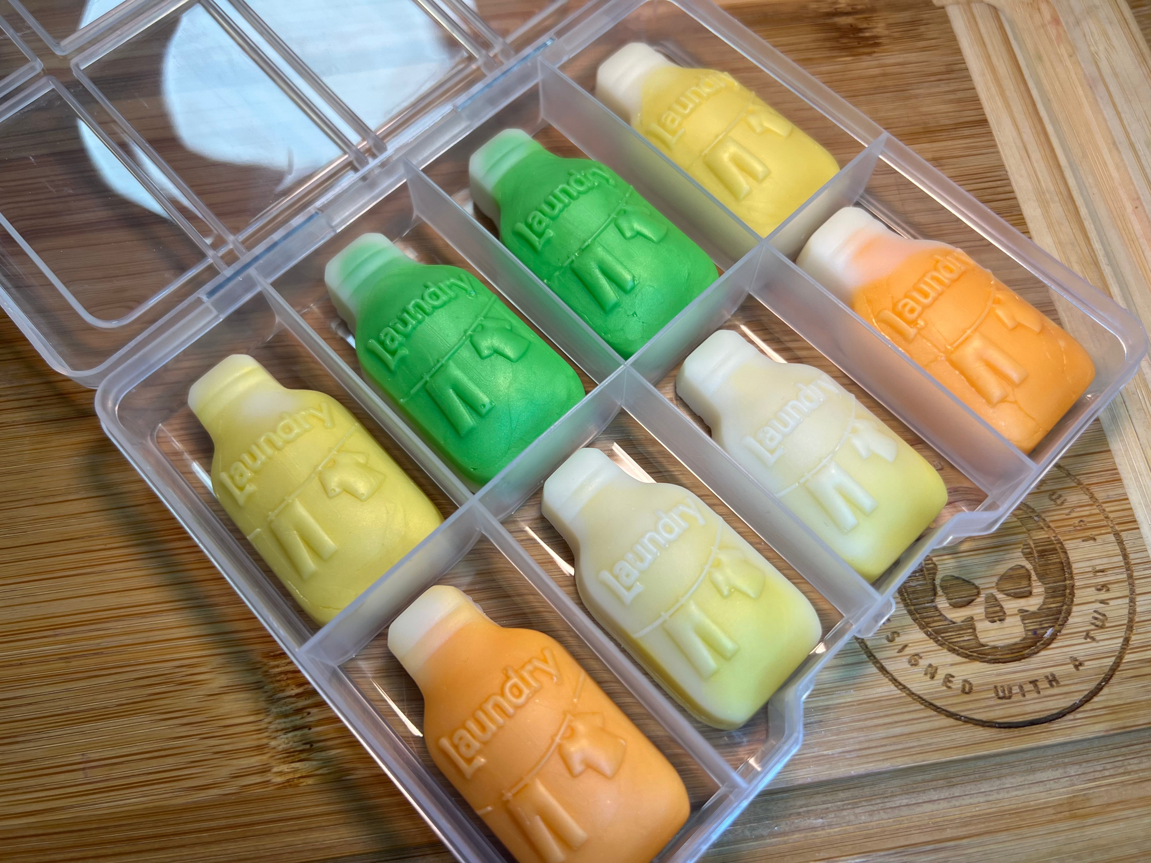 HoBa Laundry Bottle Wax Melt Silicone Mold - Designed with a Twist - Top quality silicone molds made in the UK.