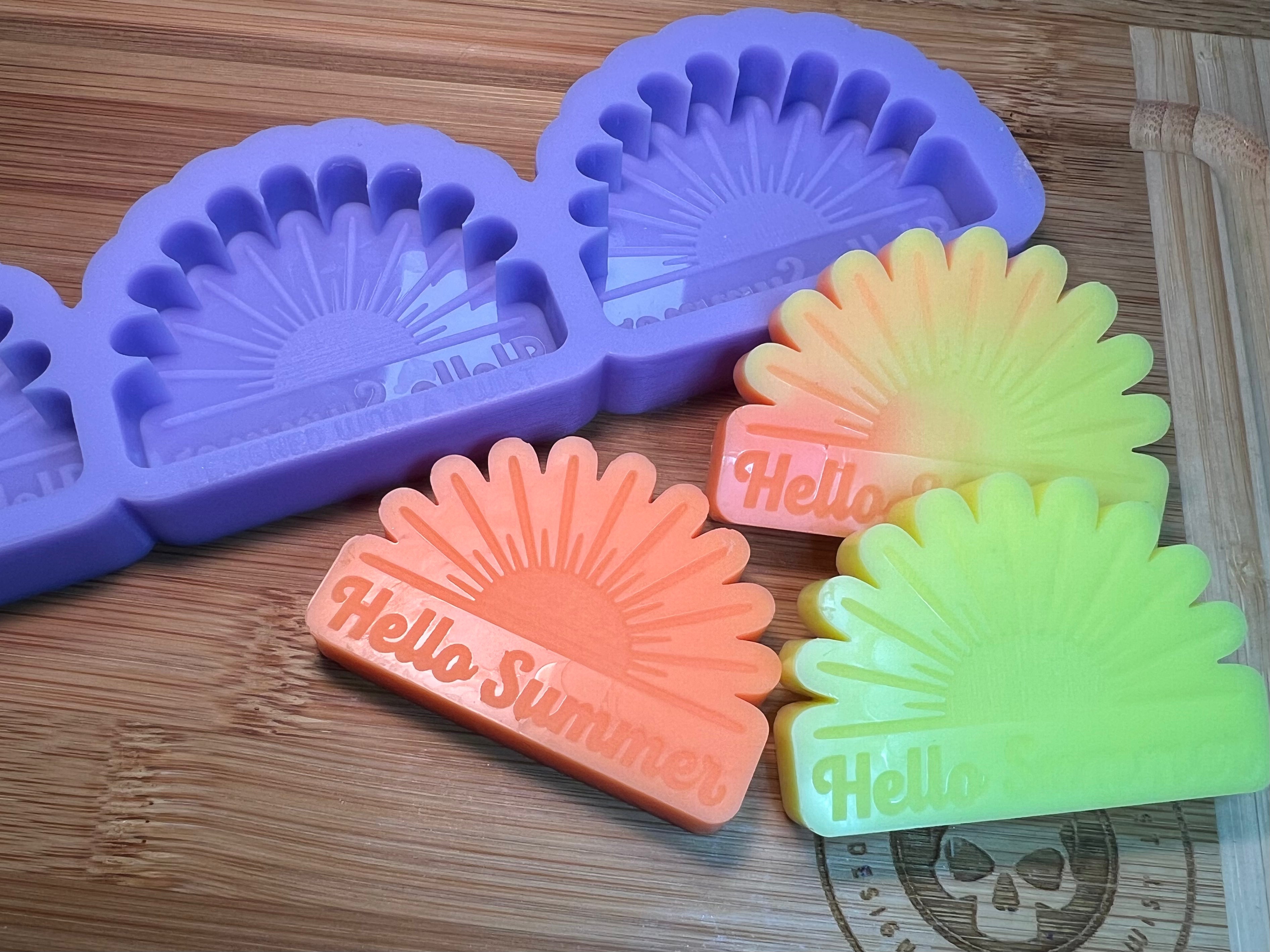 Hello Summer Silicone Mold - Designed with a Twist - Top quality silicone molds made in the UK.