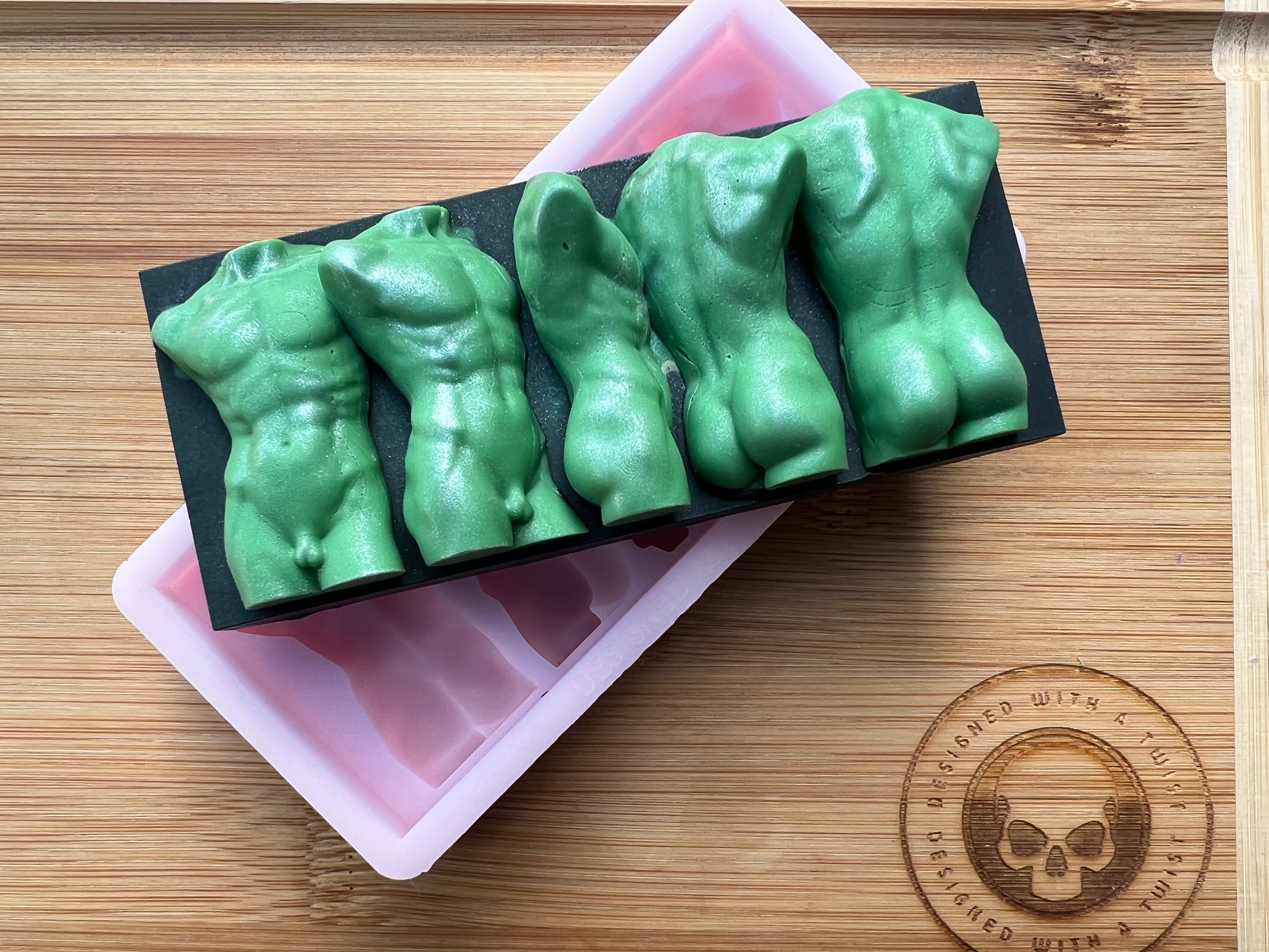 Turning Hercules Torso Snapbar Silicone Mold - Designed with a Twist - Top quality silicone molds made in the UK.