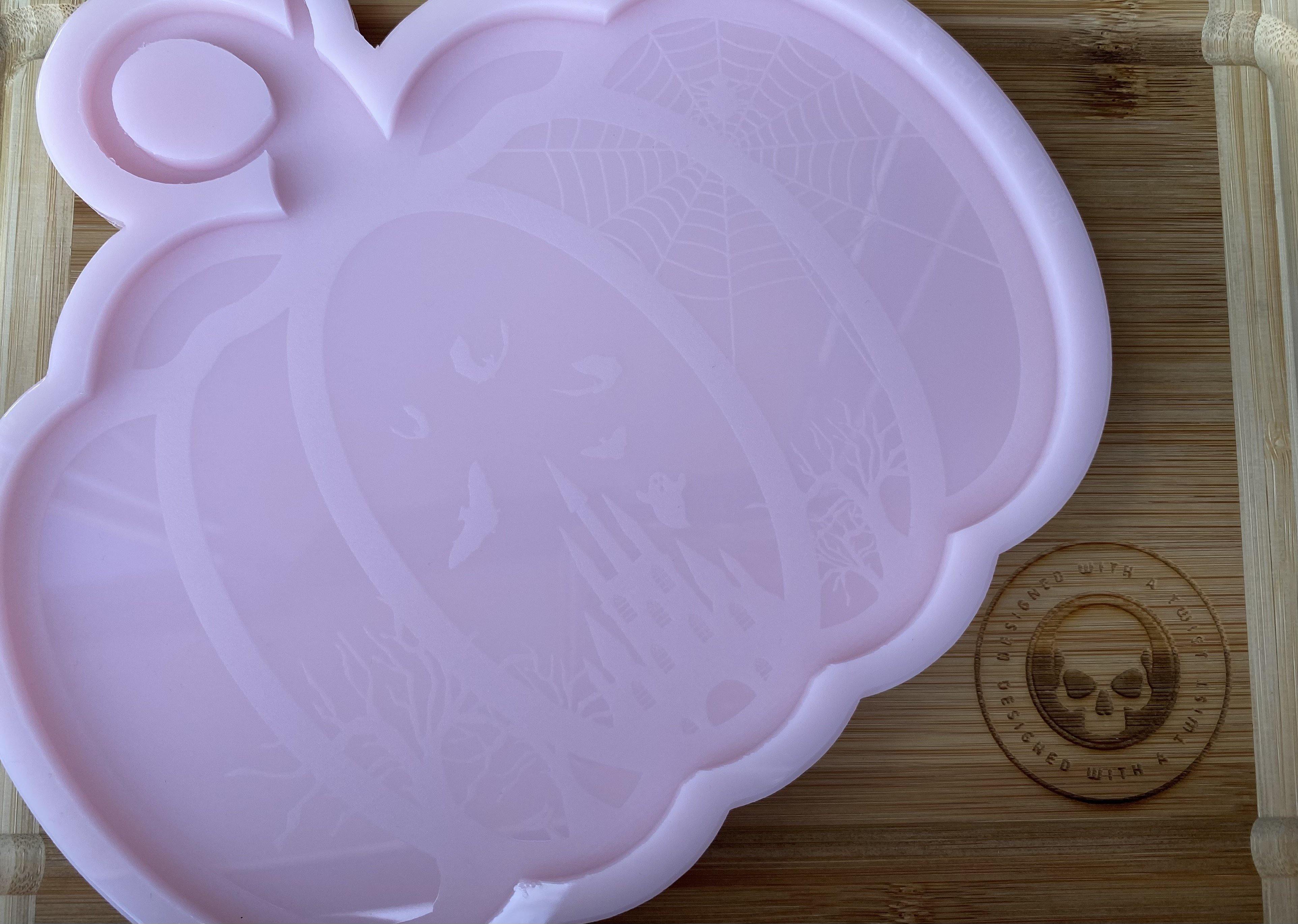 Spooky Pumpkin Wall Hanging Mold - Designed with a Twist - Top quality silicone molds made in the UK.