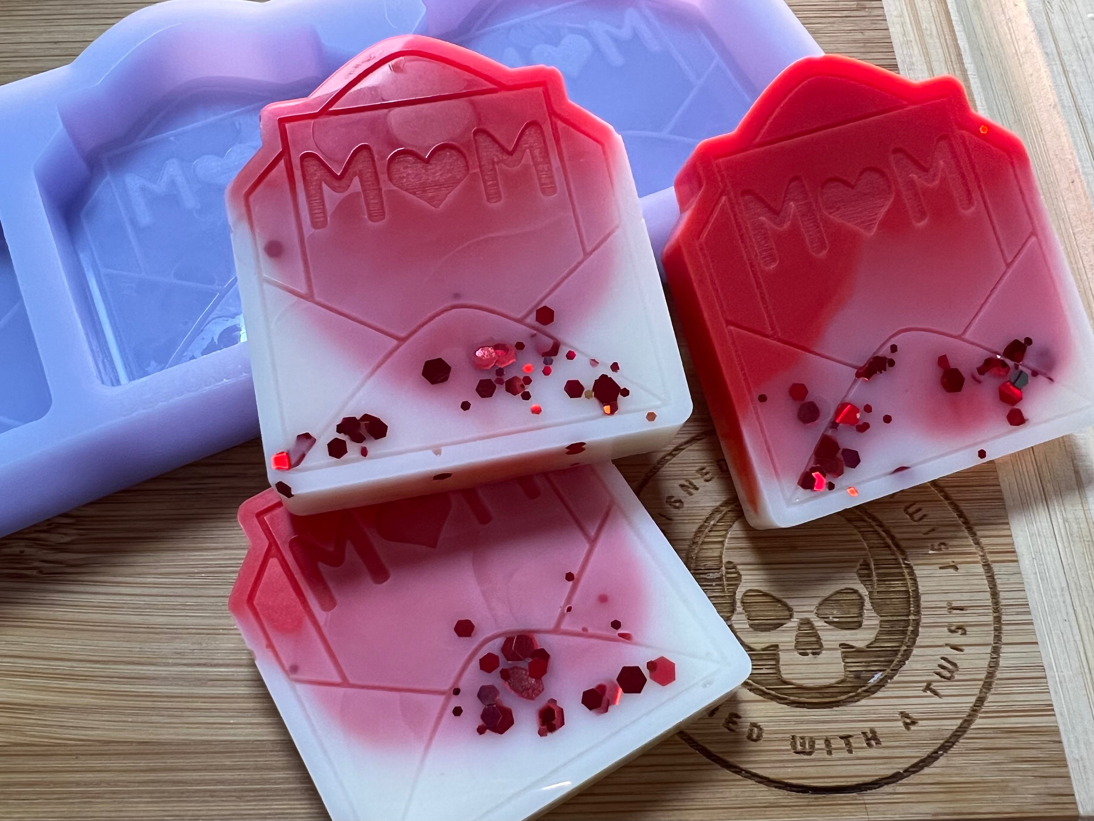 Mothers Day Envelope Wax Melt Silicone Mold - Designed with a Twist - Top quality silicone molds made in the UK.