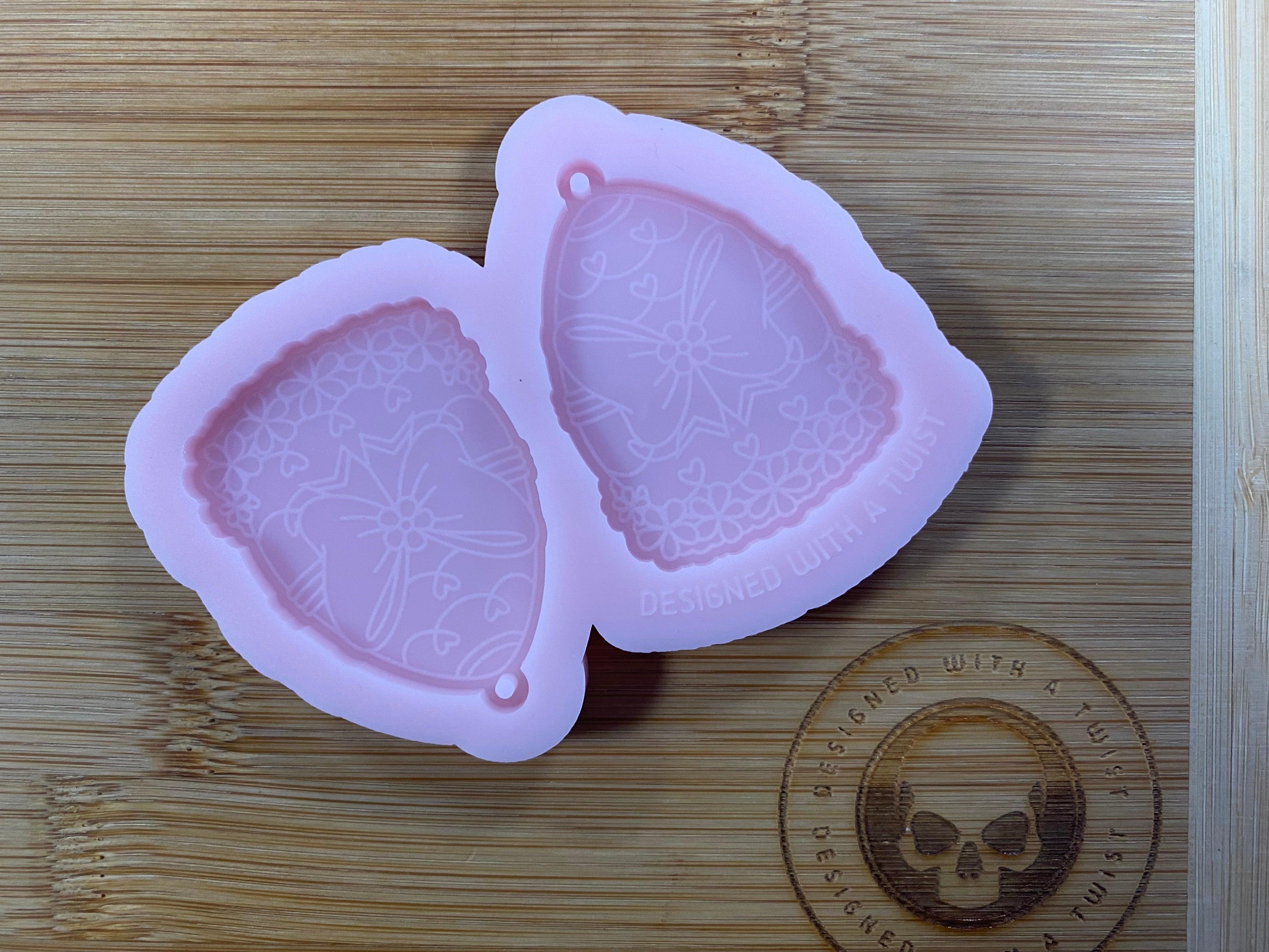 Easter Egg Earring Silicone Mold - Designed with a Twist - Top quality silicone molds made in the UK.