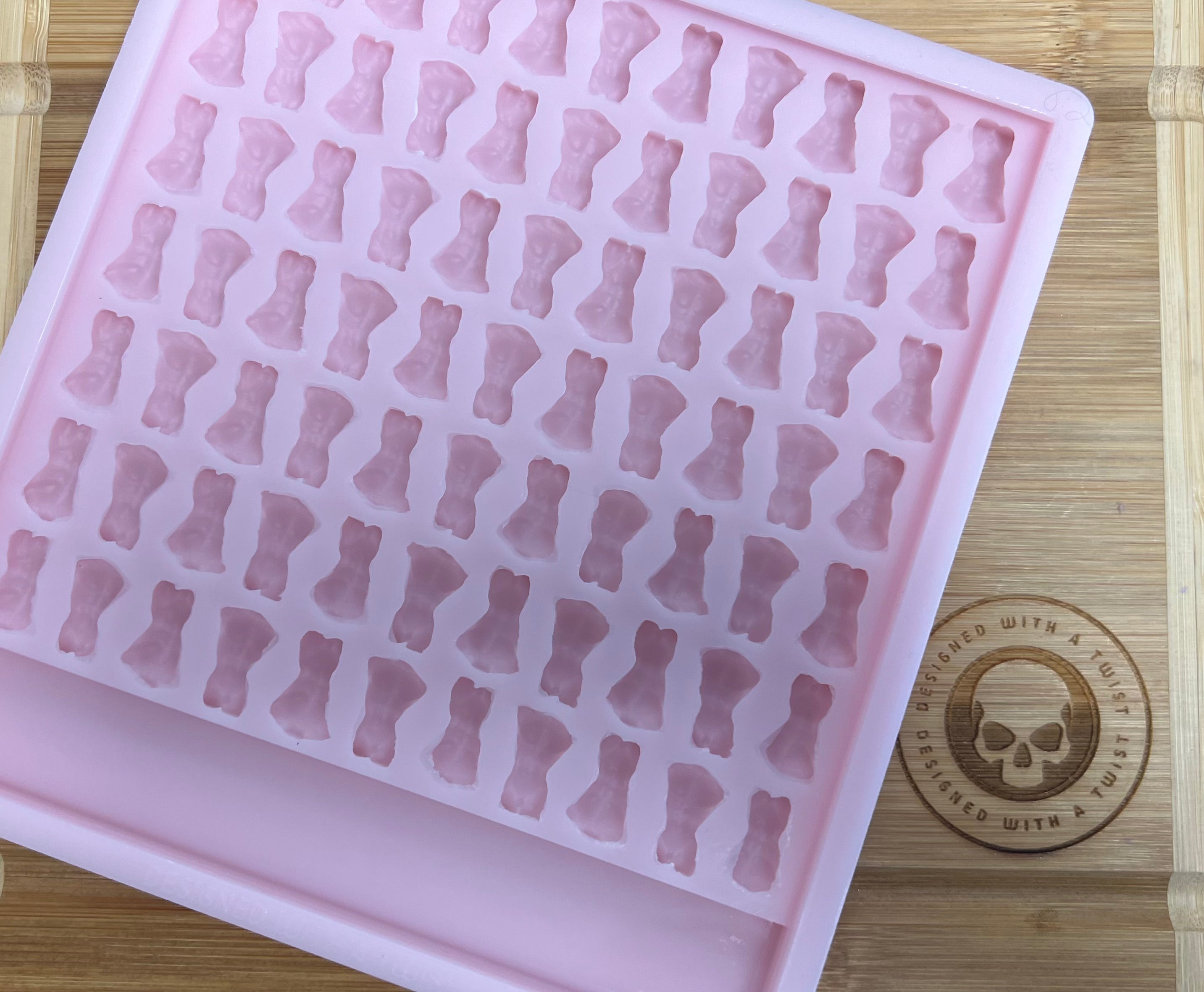 Hercules Torso Scrape n Scoop Wax Silicone Mold - Designed with a Twist - Top quality silicone molds made in the UK.