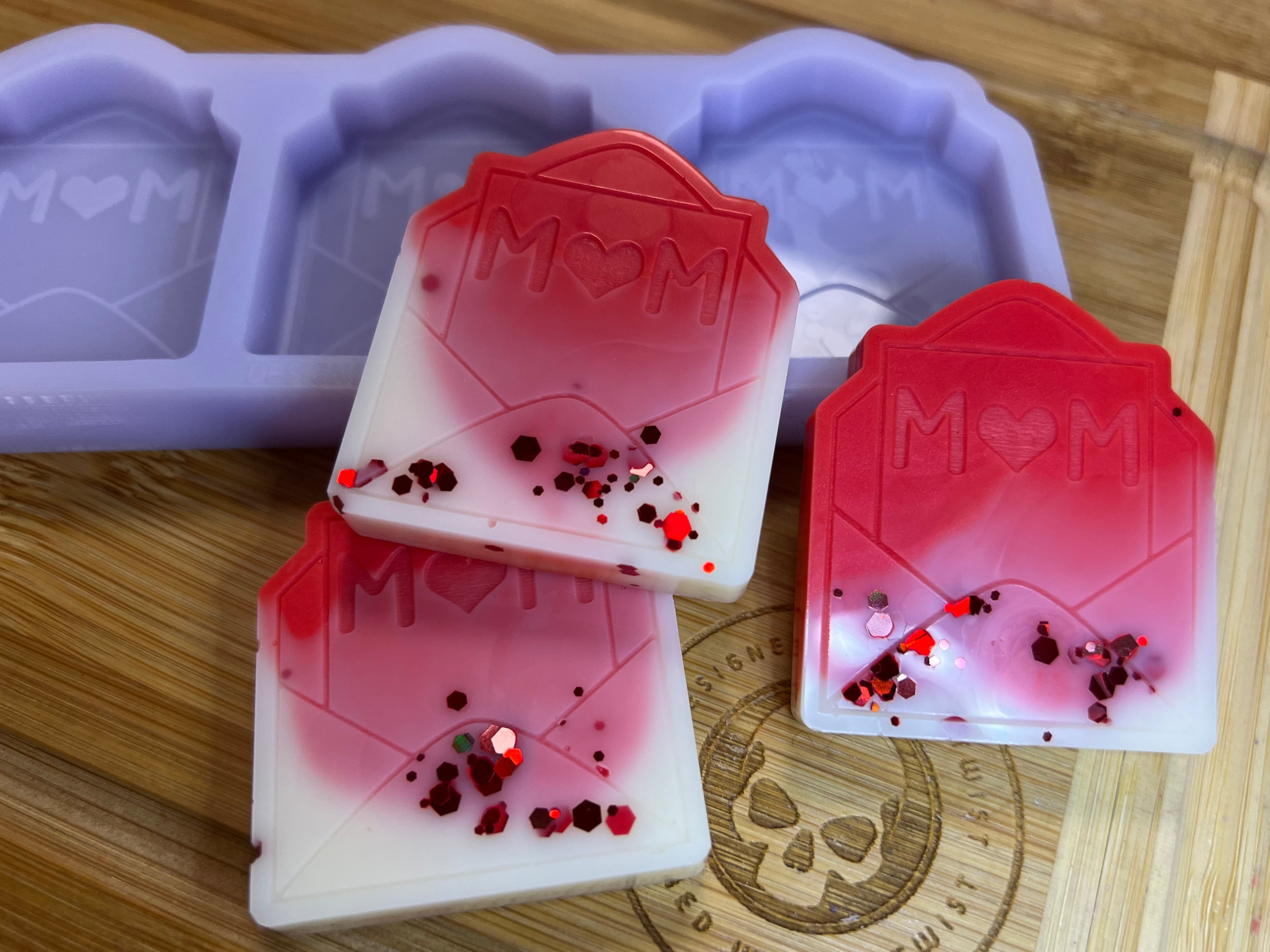 Mothers Day Envelope Wax Melt Silicone Mold - Designed with a Twist - Top quality silicone molds made in the UK.