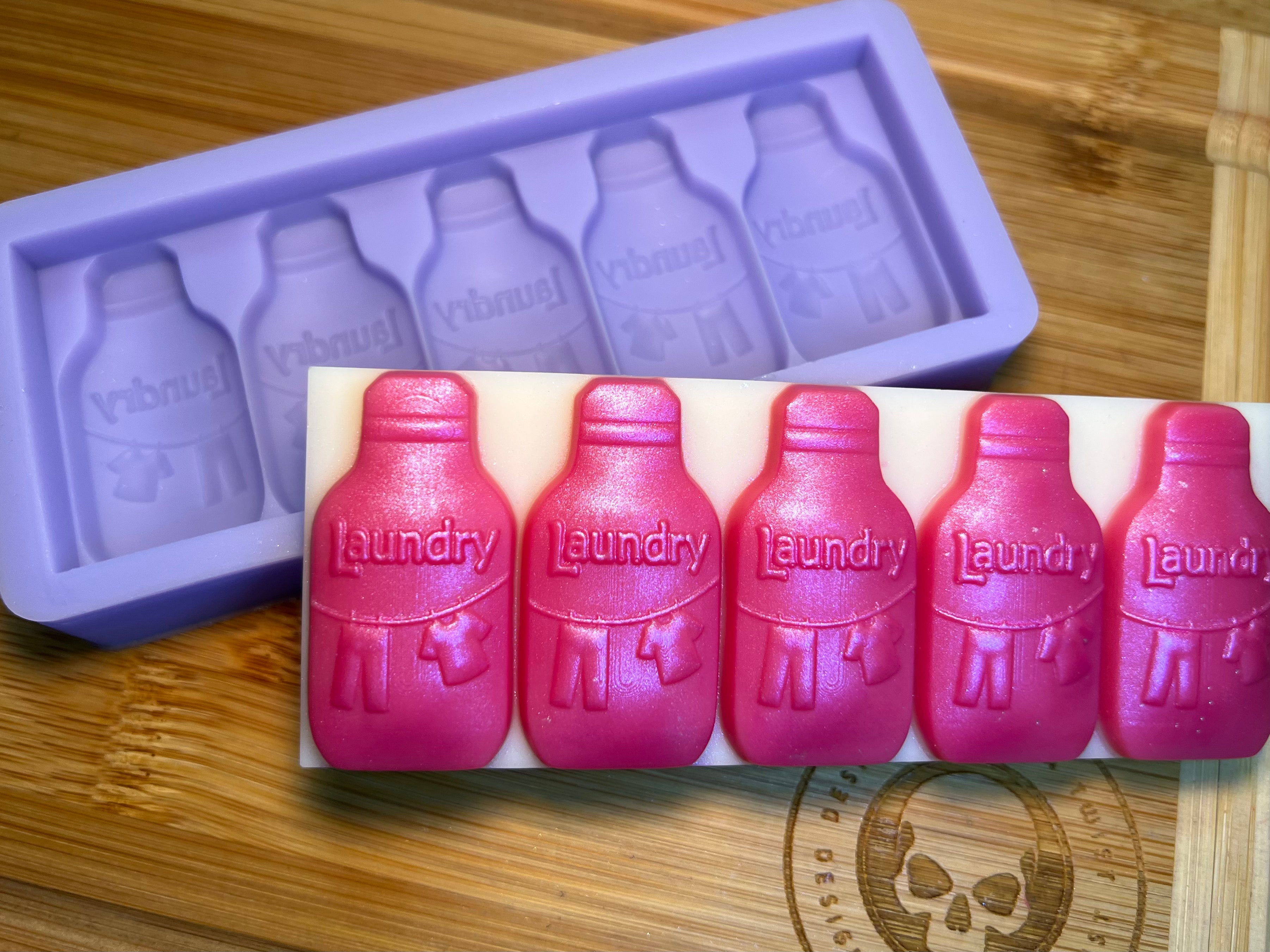Laundry Bottle Snapbar Silicone Mold - Designed with a Twist - Top quality silicone molds made in the UK.