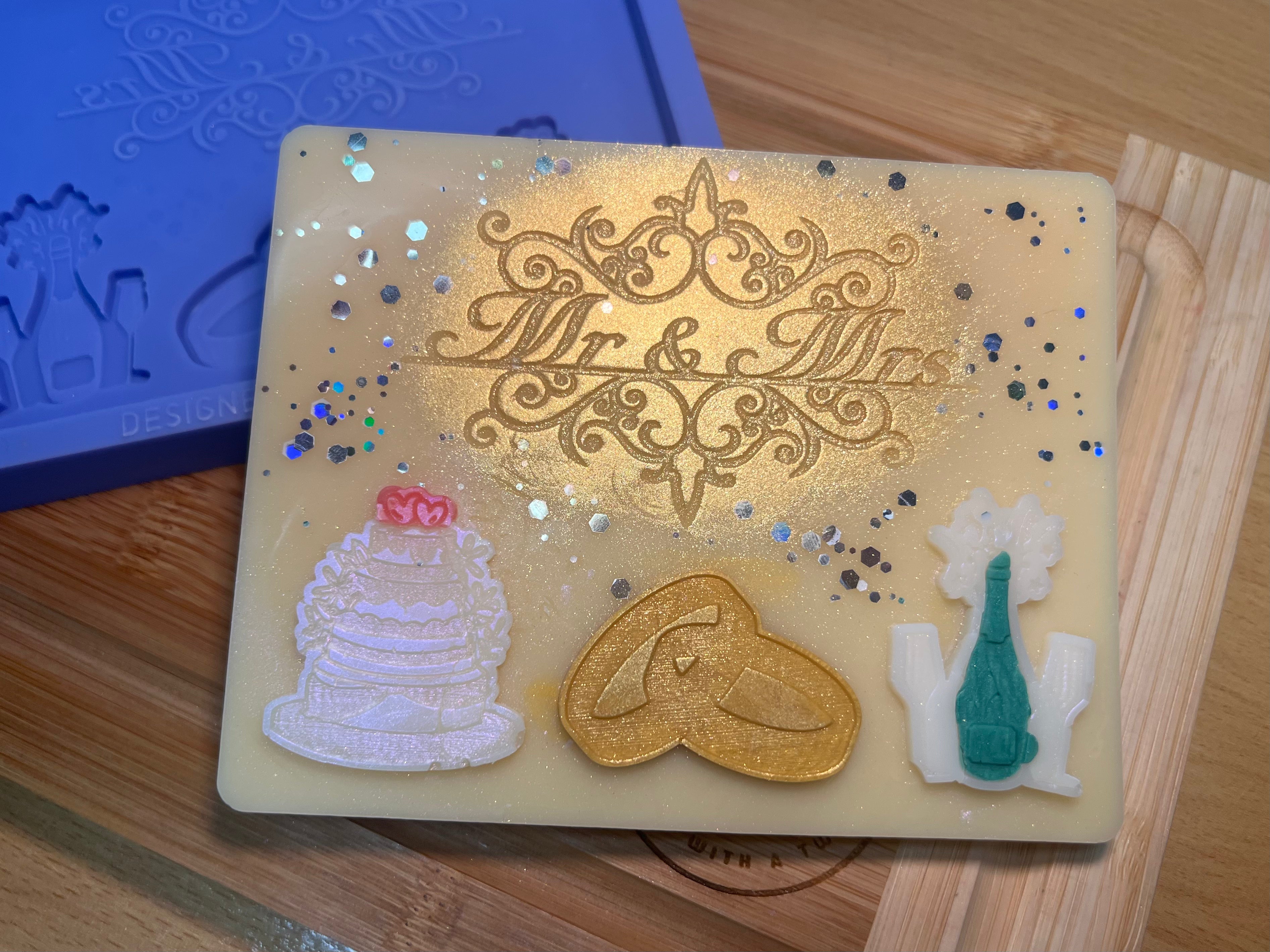 Wedding Slab Silicone Mold - Designed with a Twist - Top quality silicone molds made in the UK.