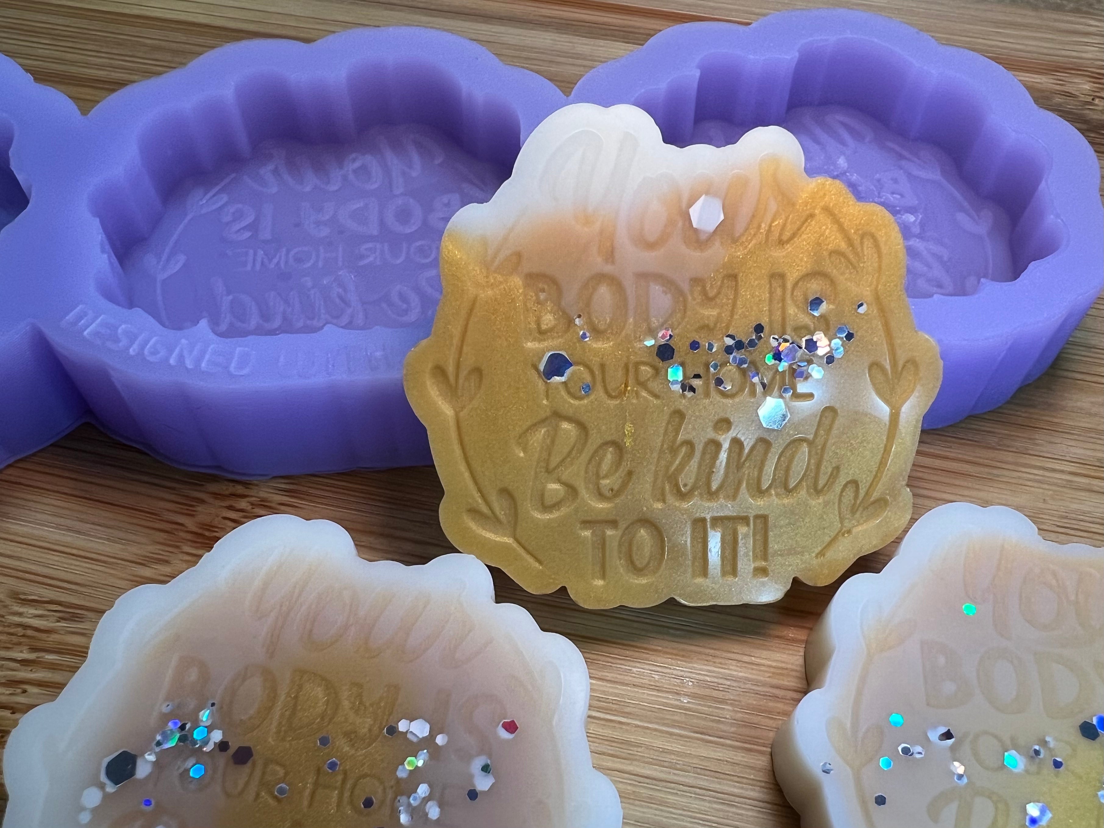 Your Body Is Your Home Wax Melt Silicone Mold - Designed with a Twist - Top quality silicone molds made in the UK.