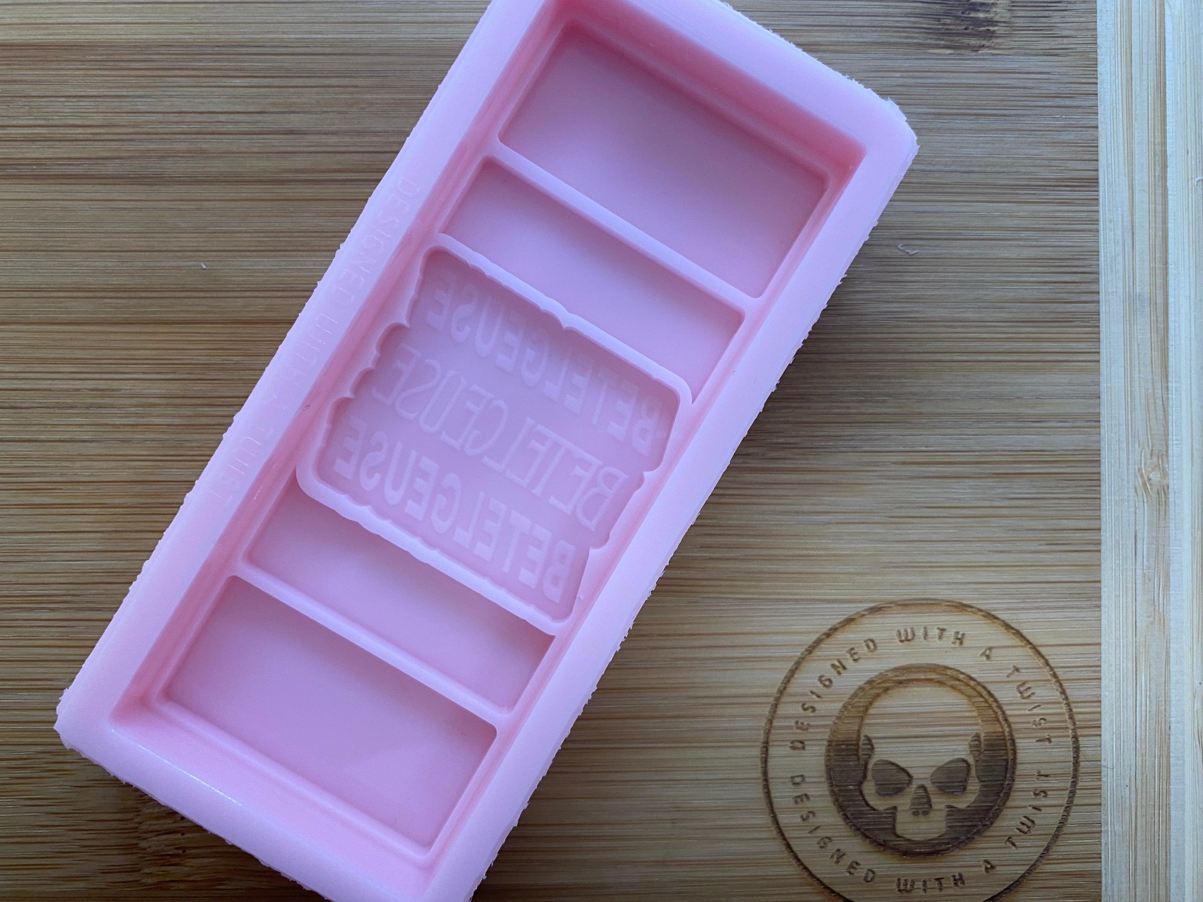 Triple Betel Snapbar Silicone Mold - Designed with a Twist - Top quality silicone molds made in the UK.