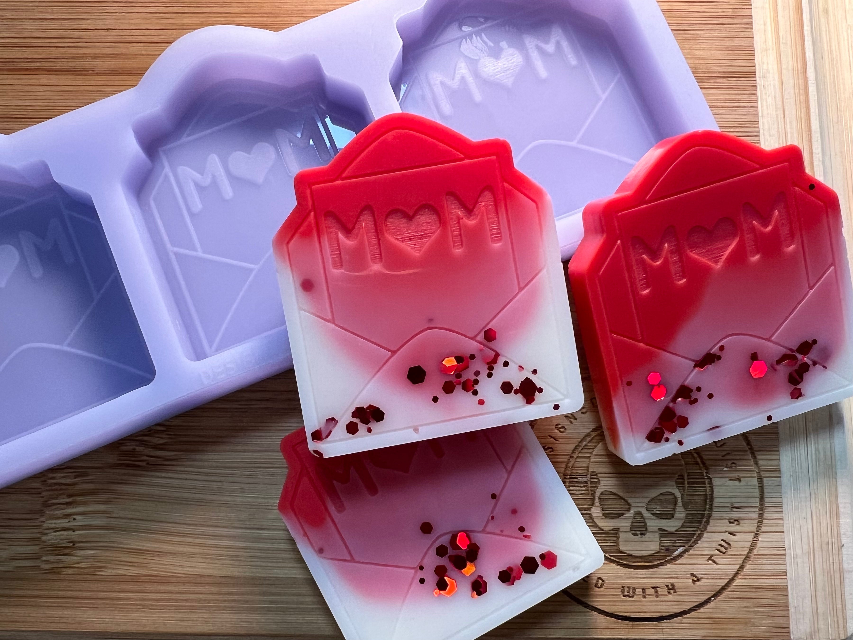 Mothers Day Envelope Wax Melt Silicone Mold - Designed with a Twist - Top quality silicone molds made in the UK.