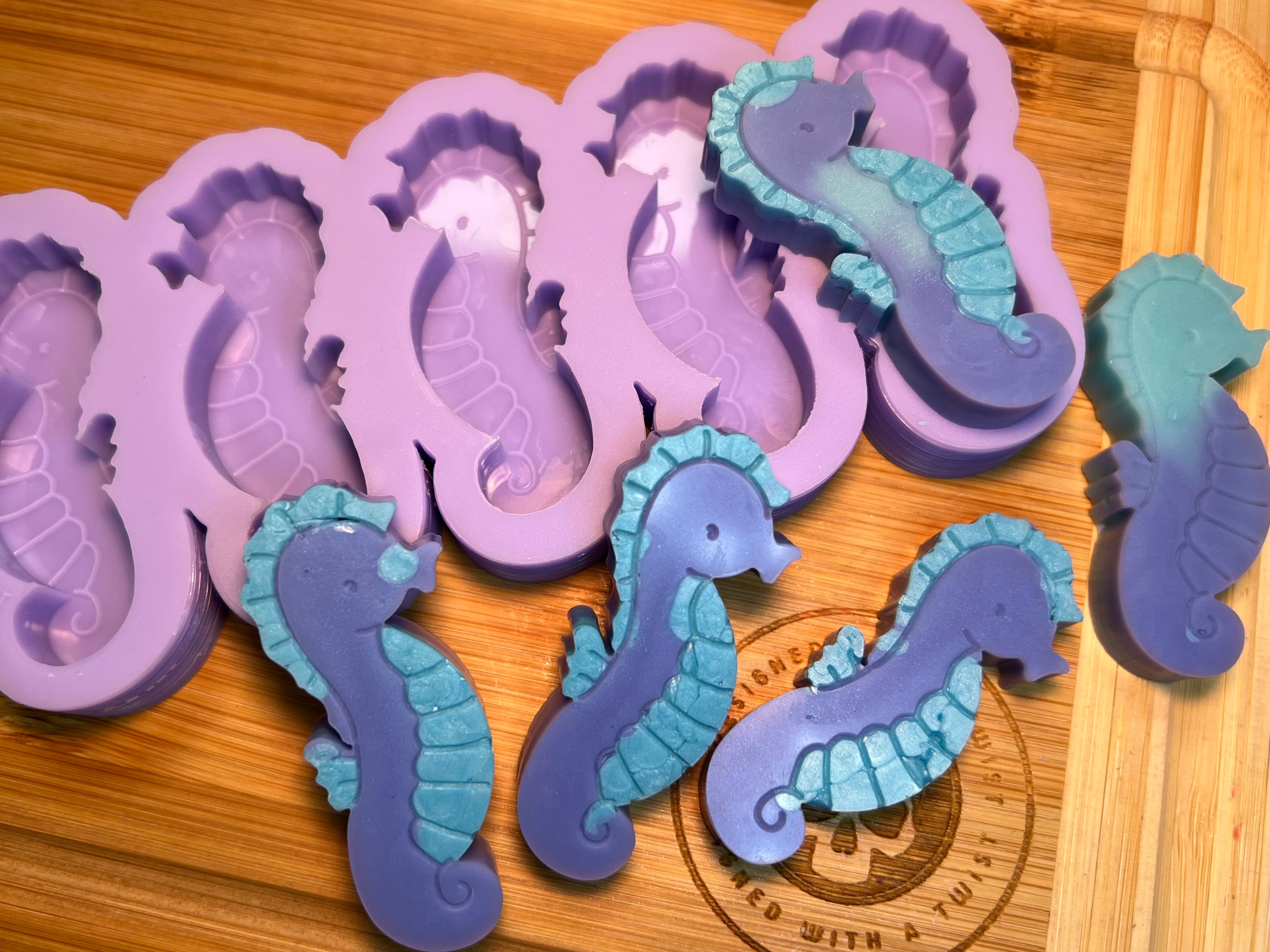 Sea Horse Silicone Mold - Designed with a Twist - Top quality silicone molds made in the UK.