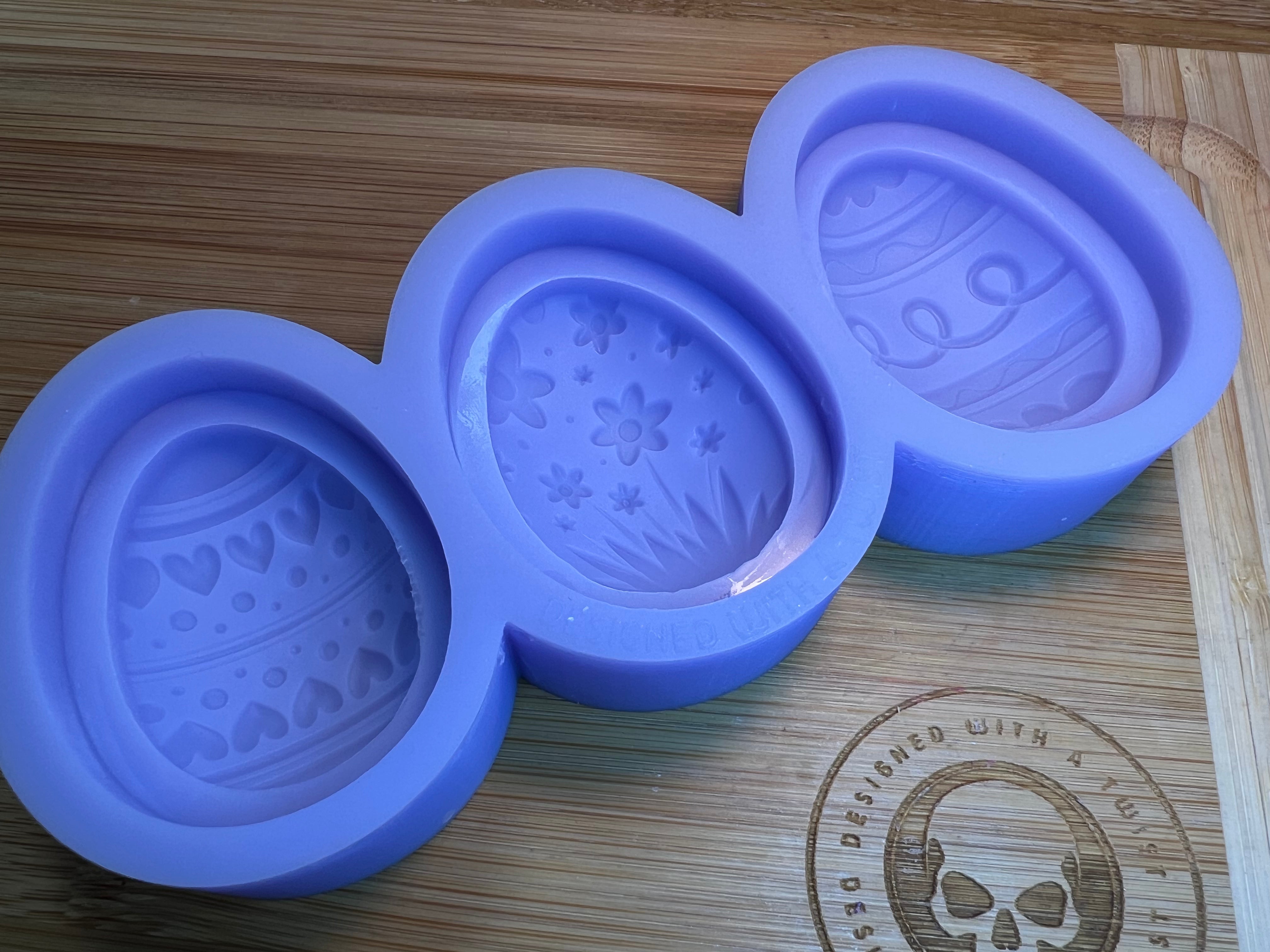 3d Easter Egg Wax Melt Silicone Mold - Designed with a Twist - Top quality silicone molds made in the UK.