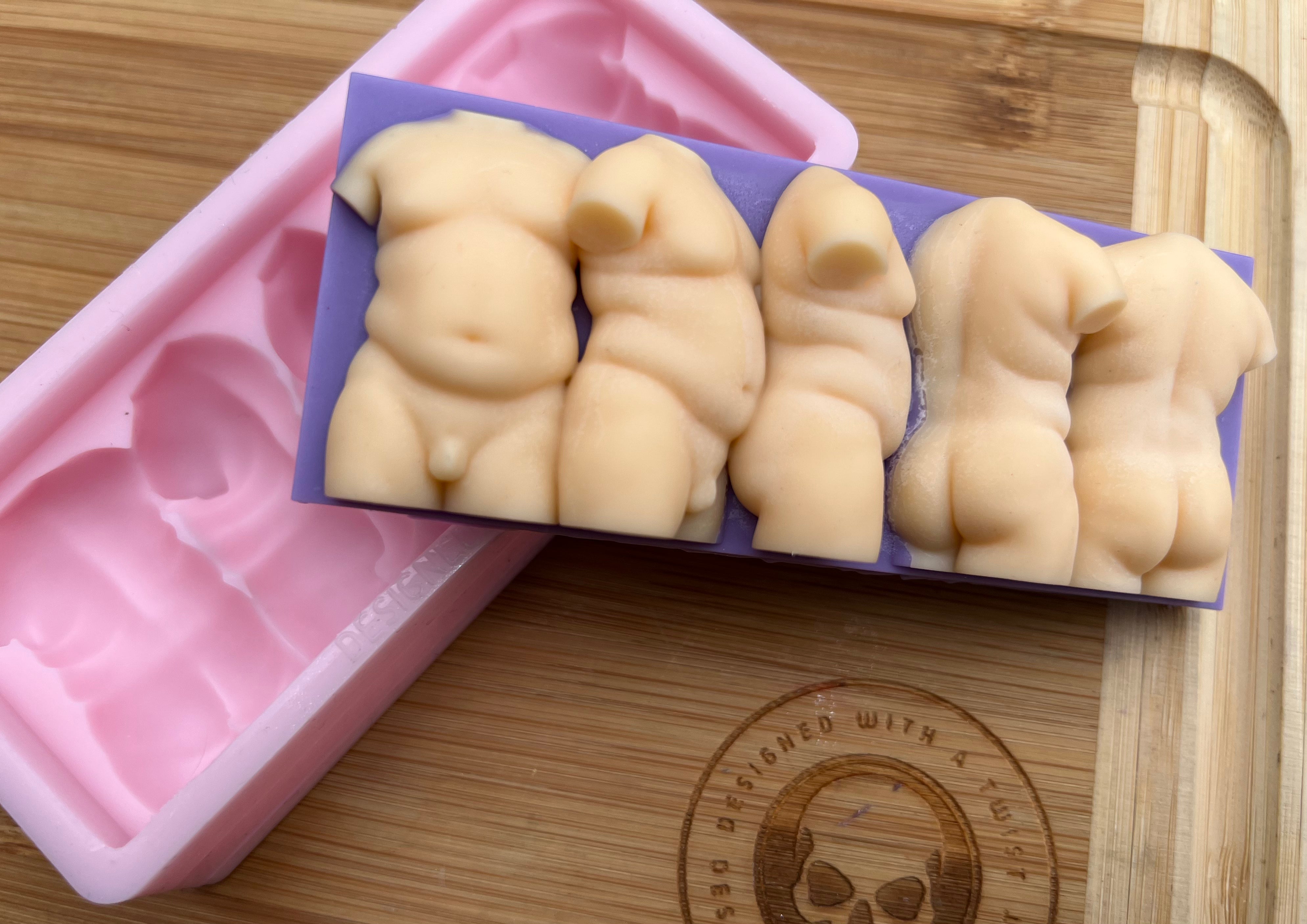 Plus Size Turning Hercules Torso Snapbar Silicone Mold - Designed with a Twist - Top quality silicone molds made in the UK.