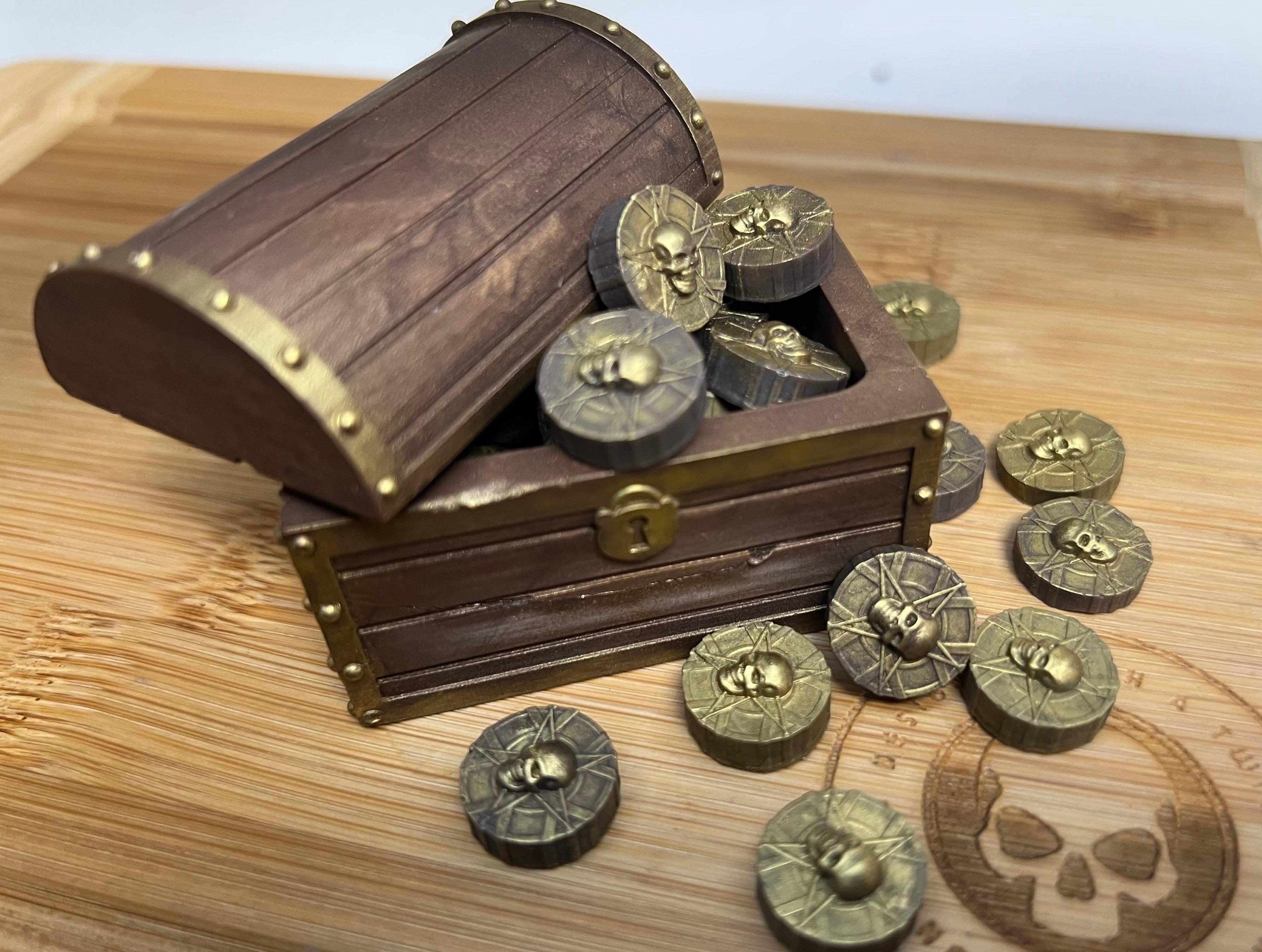 3d Pirate Coin Scrape n Scoop Wax Silicone Mold - Designed with a Twist - Top quality silicone molds made in the UK.