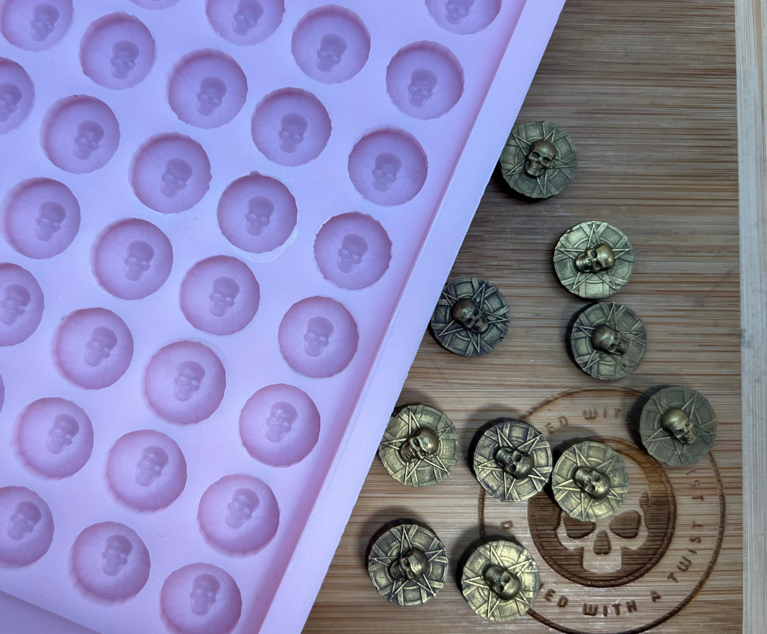 3d Pirate Coin Scrape n Scoop Wax Silicone Mold - Designed with a Twist - Top quality silicone molds made in the UK.