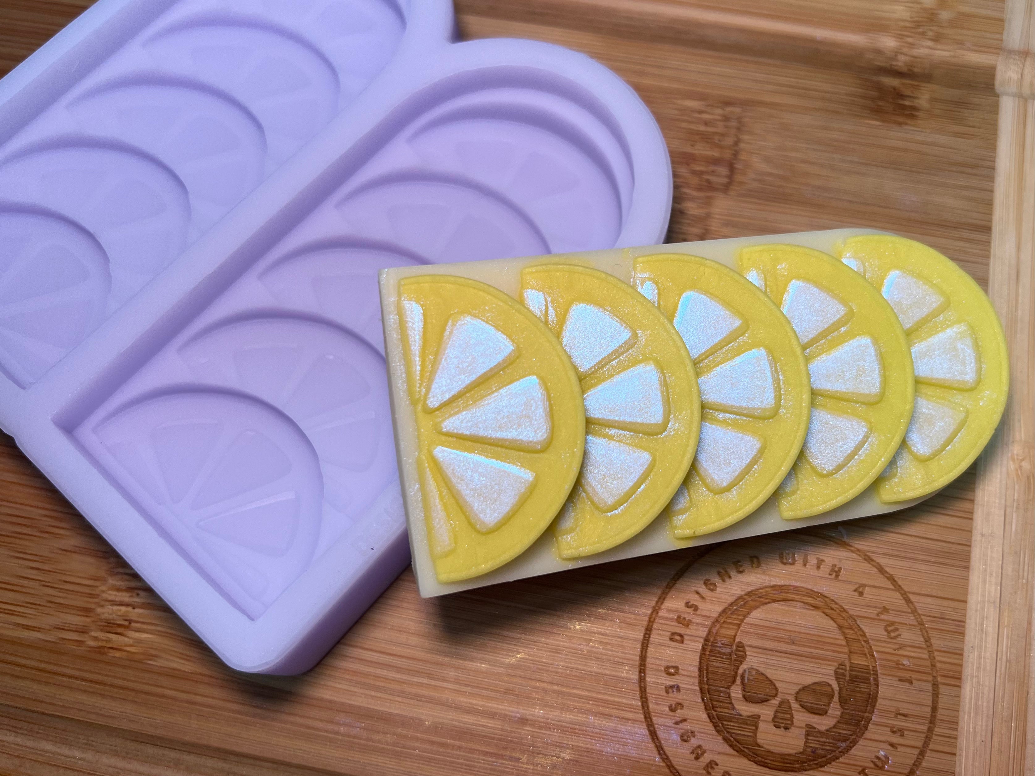 Cartoon Fruit Slice Snapbar Silicone Mold - Designed with a Twist - Top quality silicone molds made in the UK.