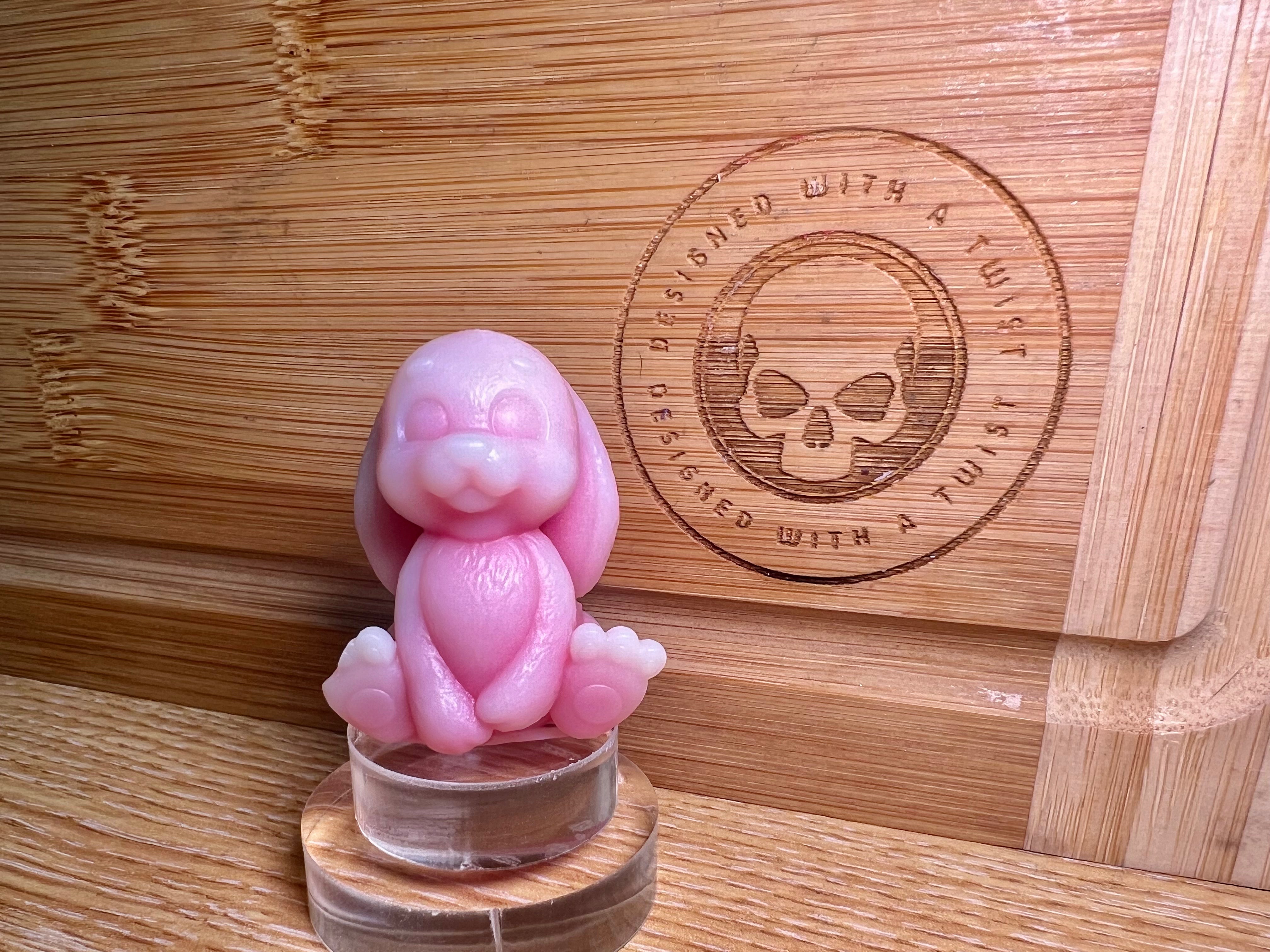 3d Bunny Rabbit Wax Melt Silicone Mold - Designed with a Twist - Top quality silicone molds made in the UK.
