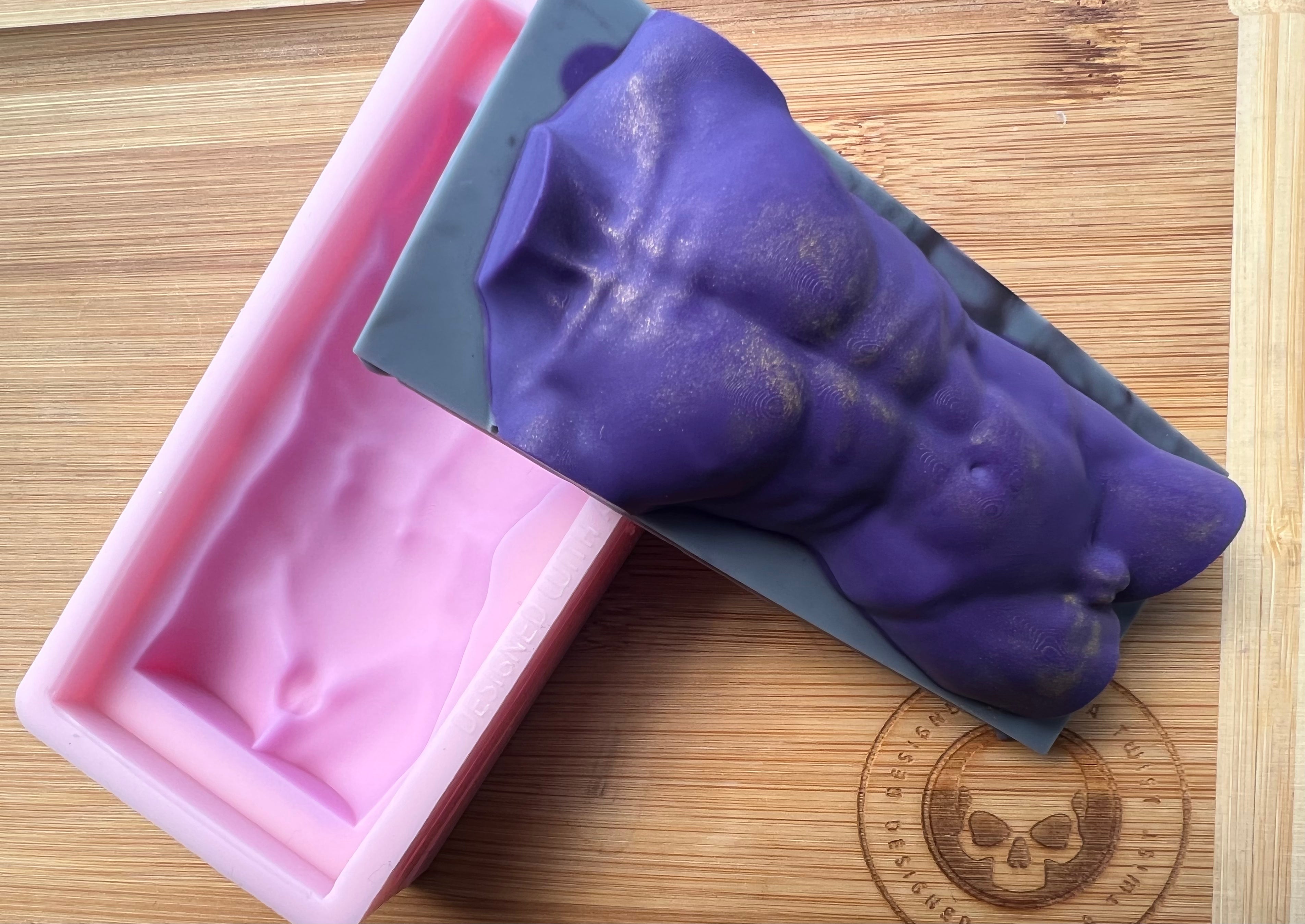 Single Hercules Torso Snapbar Silicone Mold - Designed with a Twist - Top quality silicone molds made in the UK.
