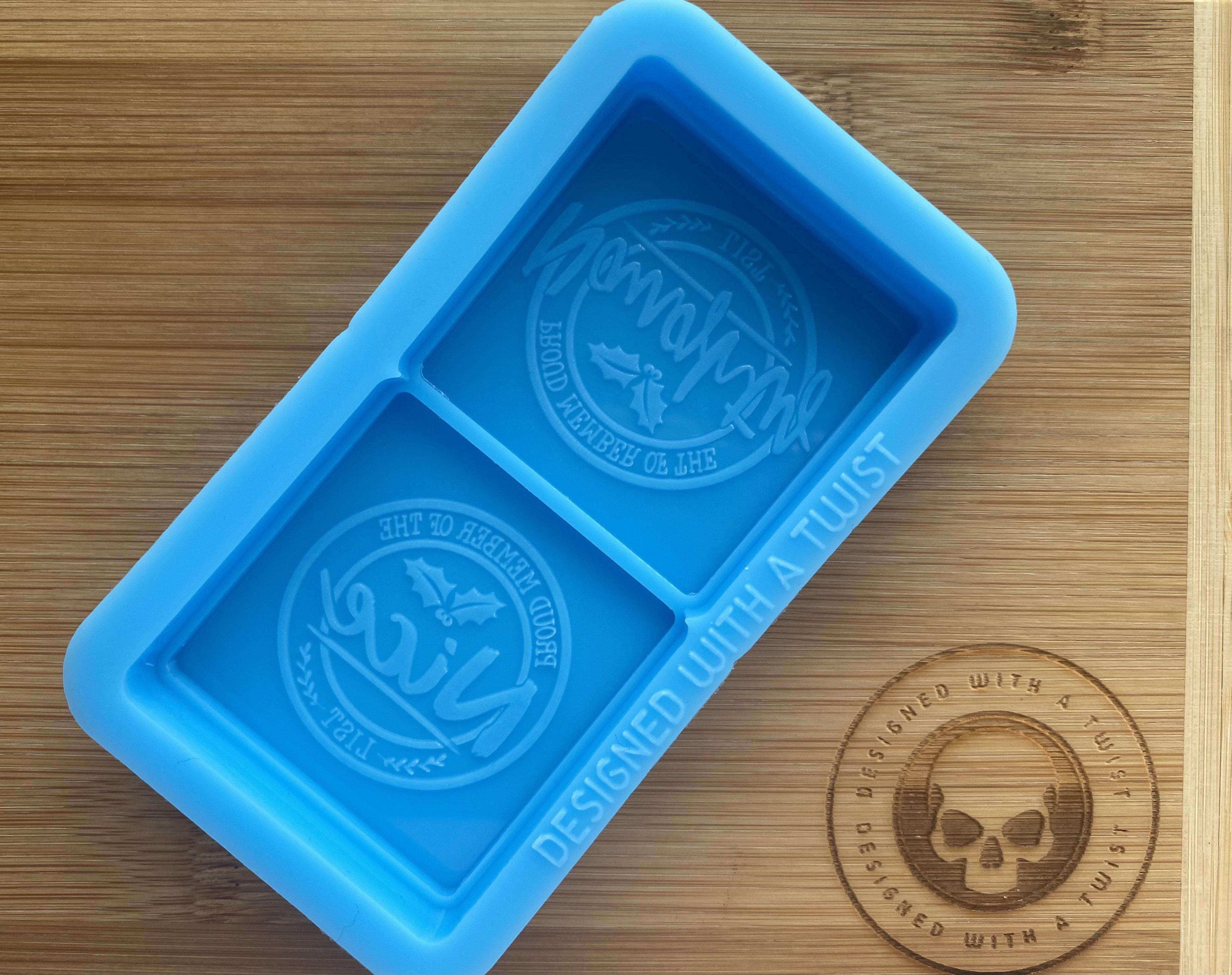 Naughty or Nice List Duo Snapbar Silicone Mold - Designed with a Twist - Top quality silicone molds made in the UK.