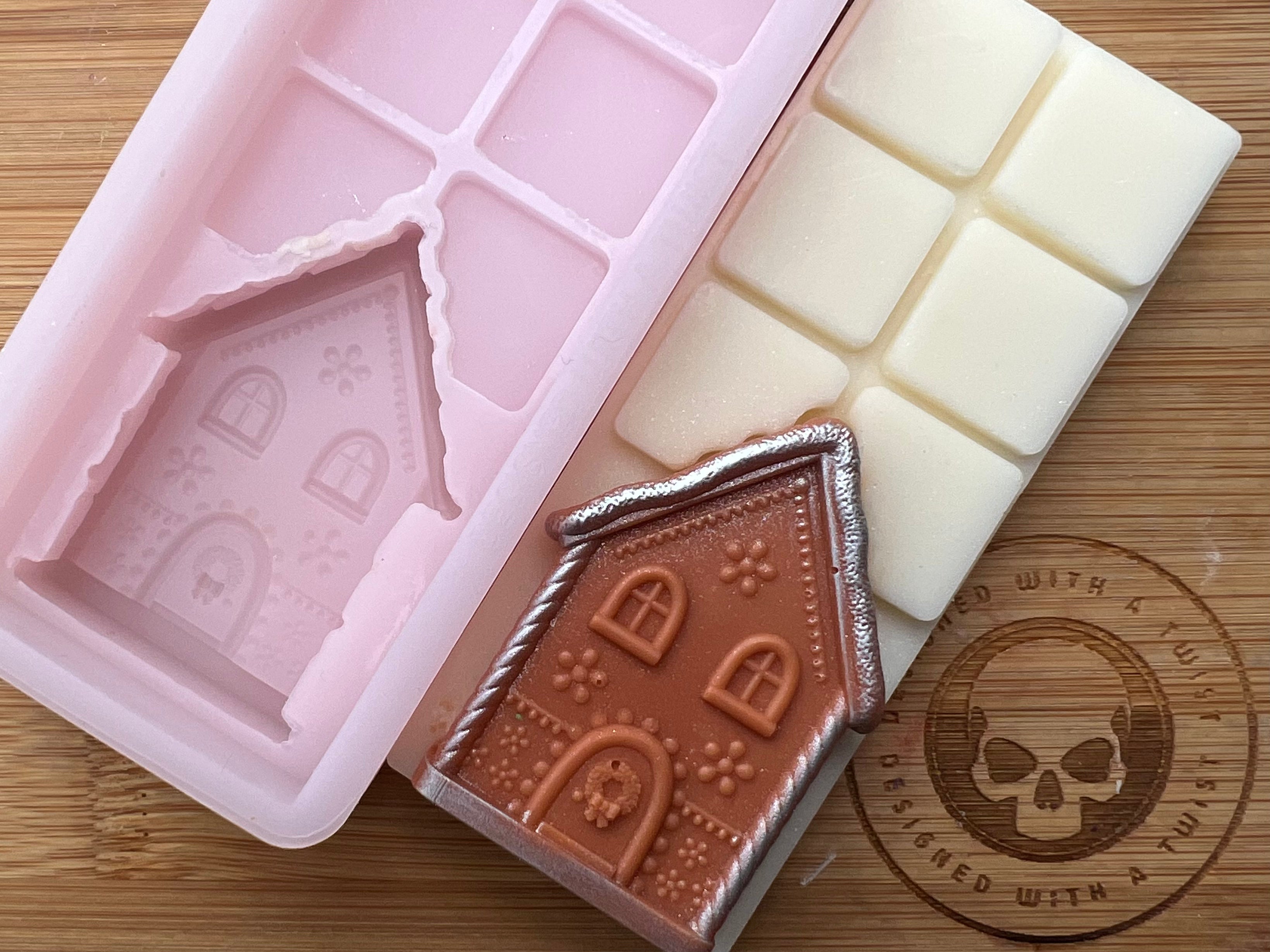 3d Gingerbread House Snapbar Silicone Mold - Designed with a Twist - Top quality silicone molds made in the UK.