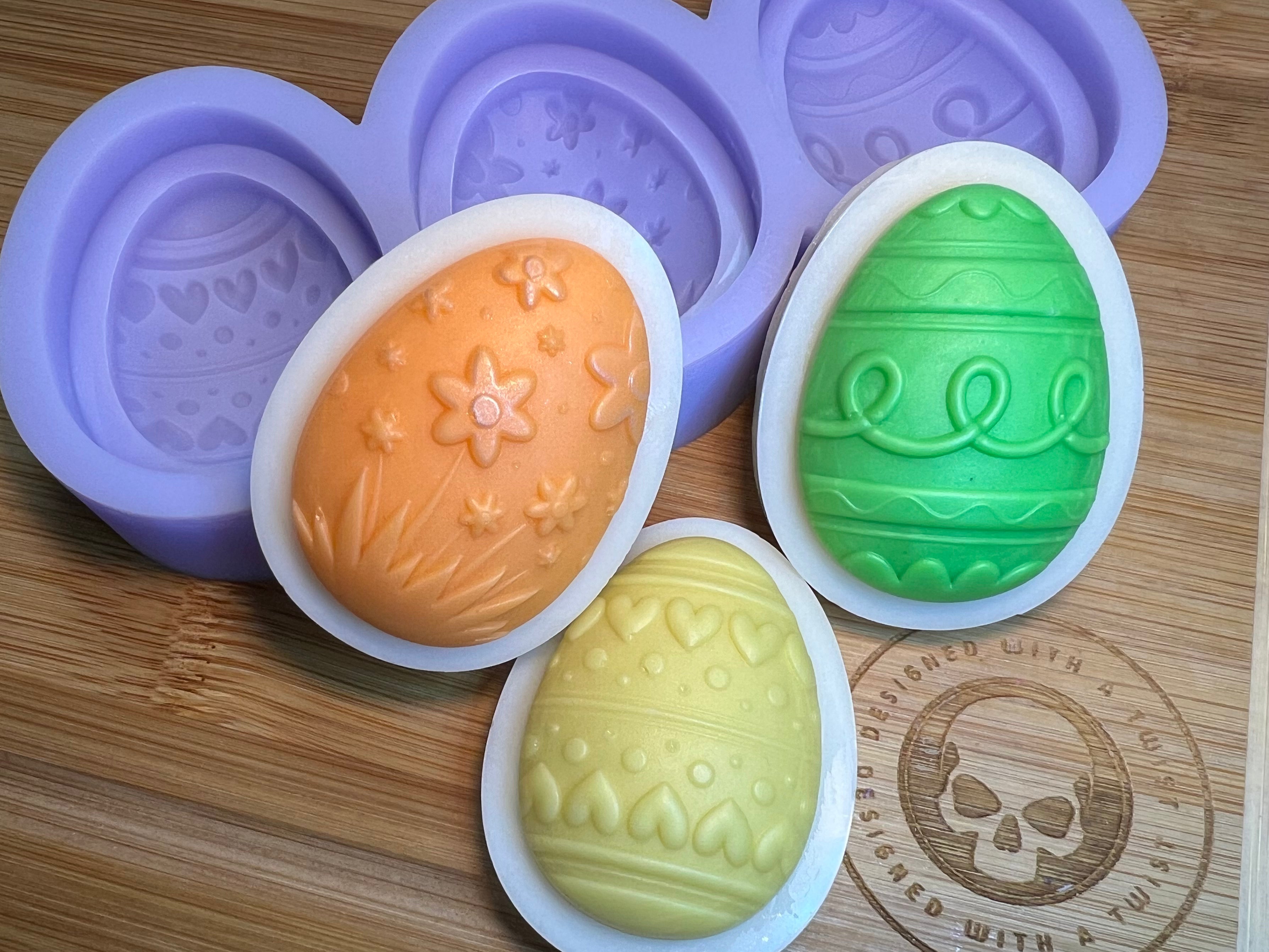 3d Easter Egg Wax Melt Silicone Mold - Designed with a Twist - Top quality silicone molds made in the UK.