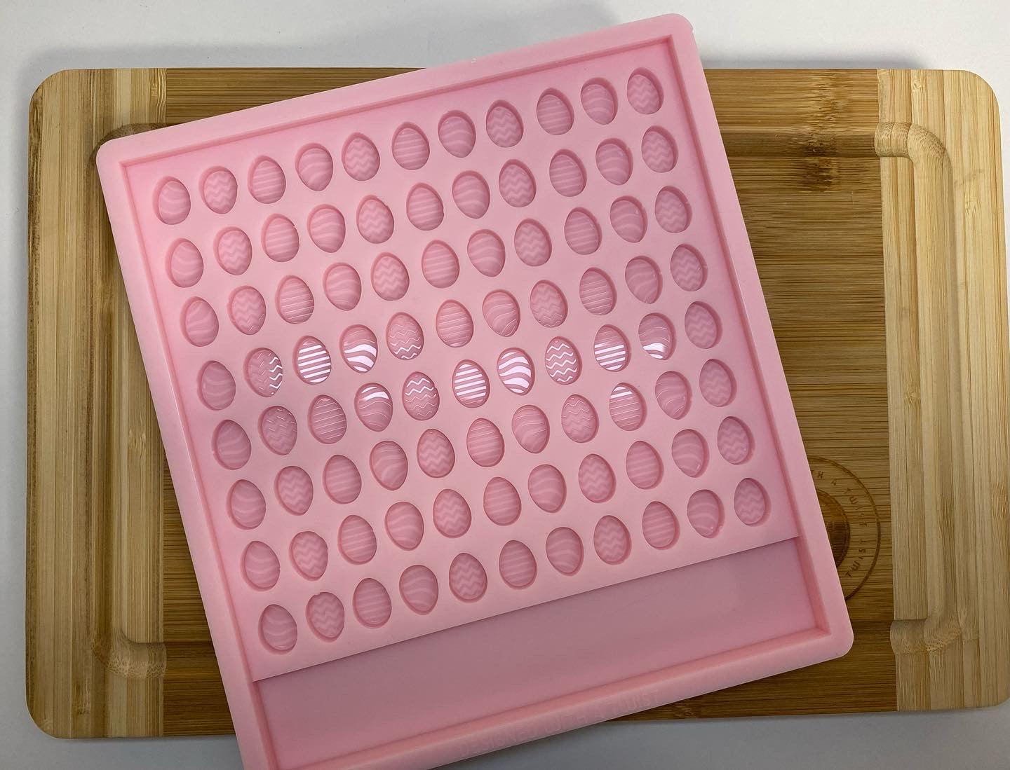 Easter Egg Scrape n Scoop Wax Tray Silicone Mold - Designed with a Twist - Top quality silicone molds made in the UK.