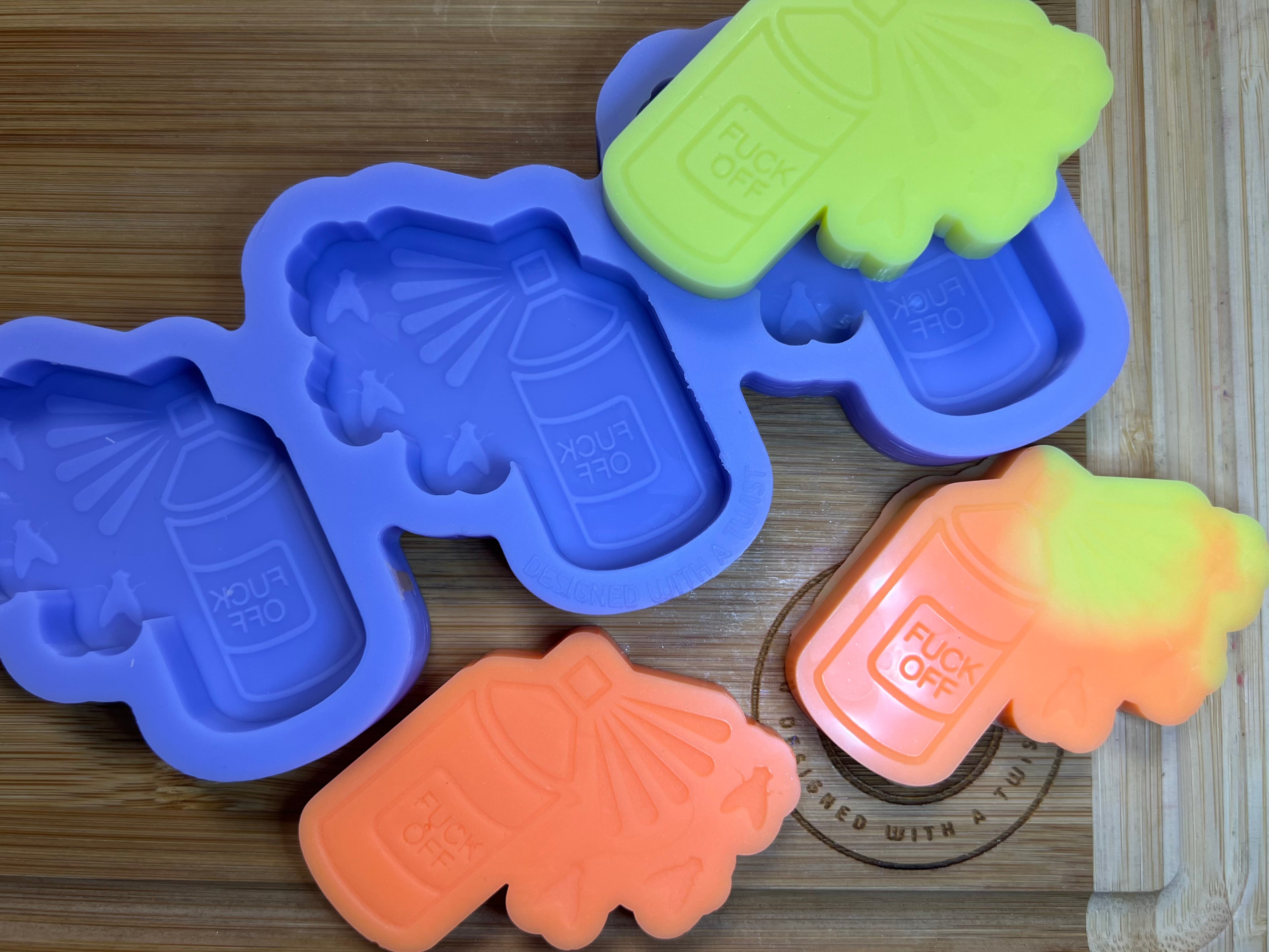 Fly Spray Silicone Mold - Designed with a Twist - Top quality silicone molds made in the UK.
