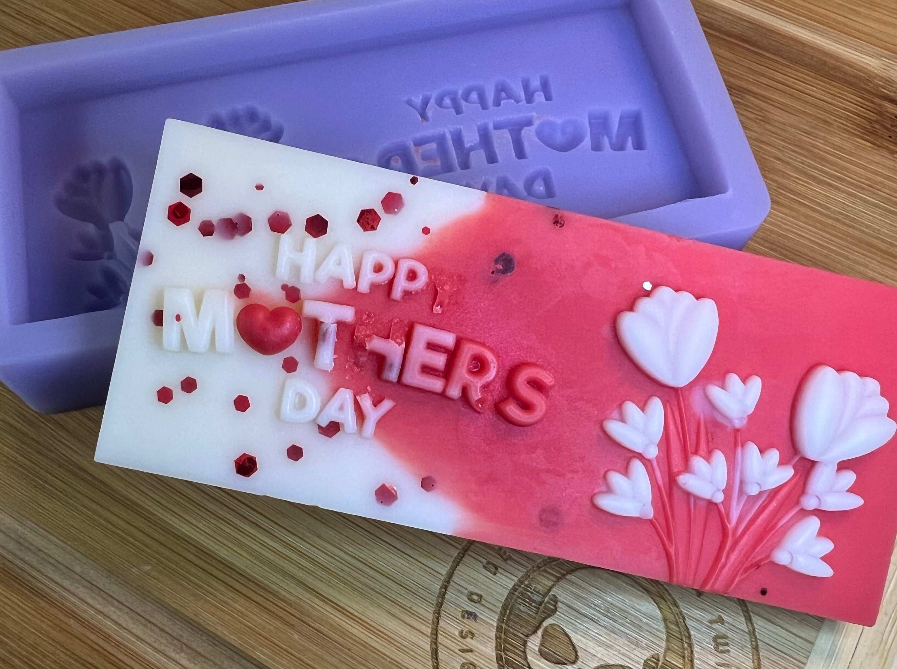 Happy Mothers Day Silicone Mold - Designed with a Twist - Top quality silicone molds made in the UK.