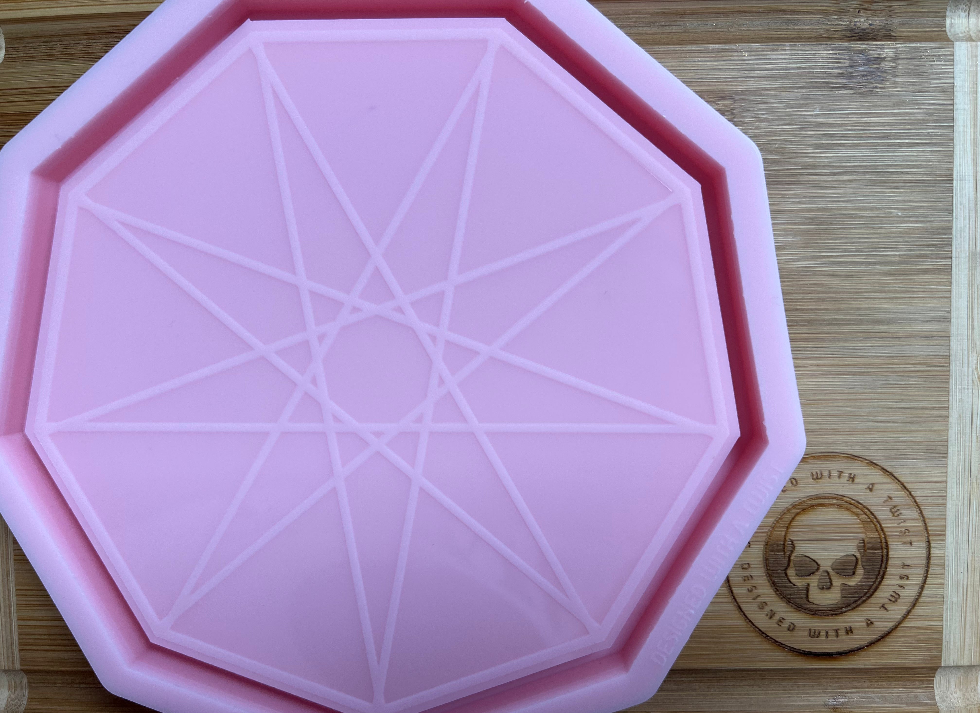 Mystic Dice Tray Silicone Mold - Designed with a Twist - Top quality silicone molds made in the UK.