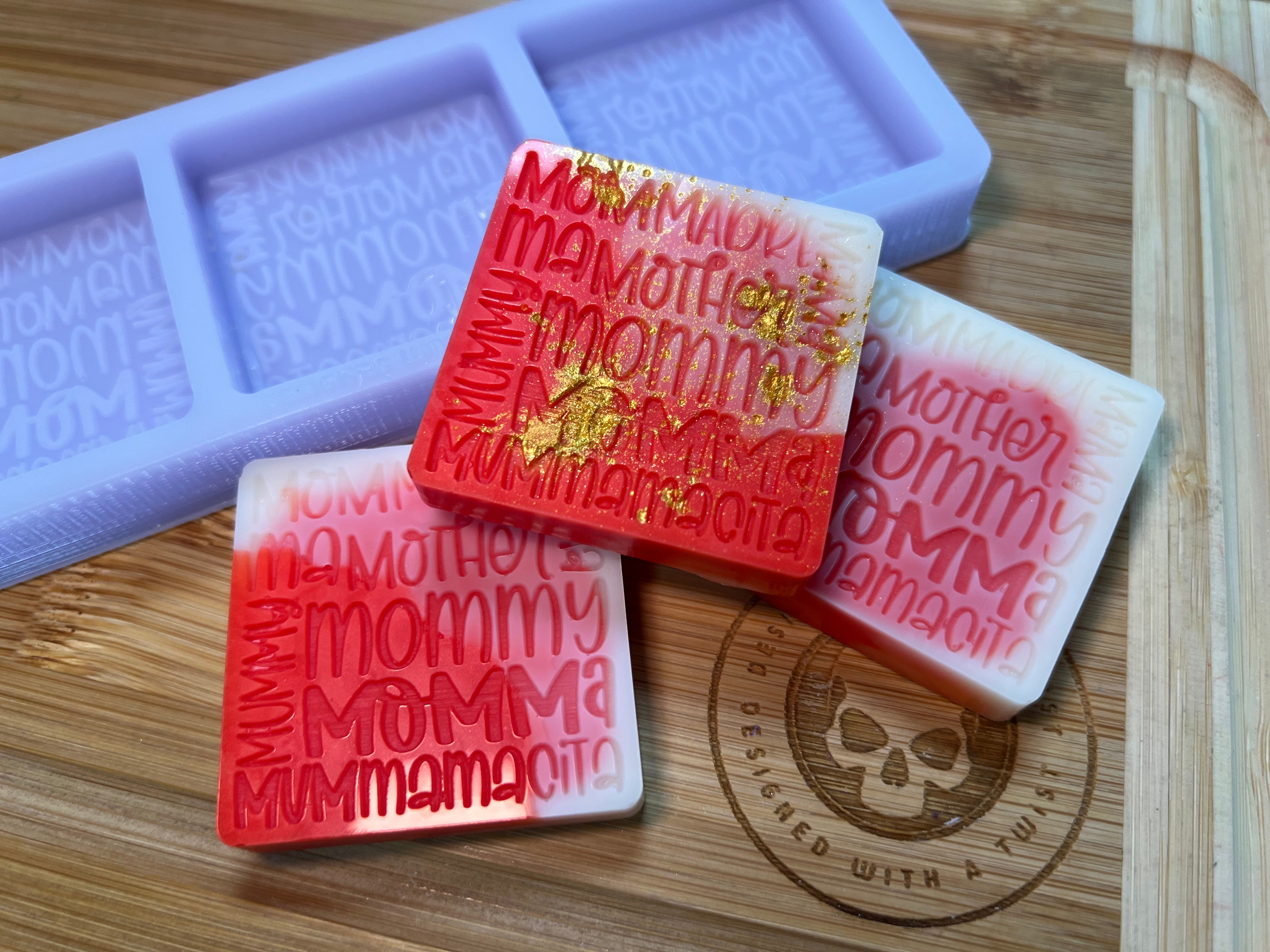 Mothers Day Wax Melt Silicone Mold - Designed with a Twist - Top quality silicone molds made in the UK.