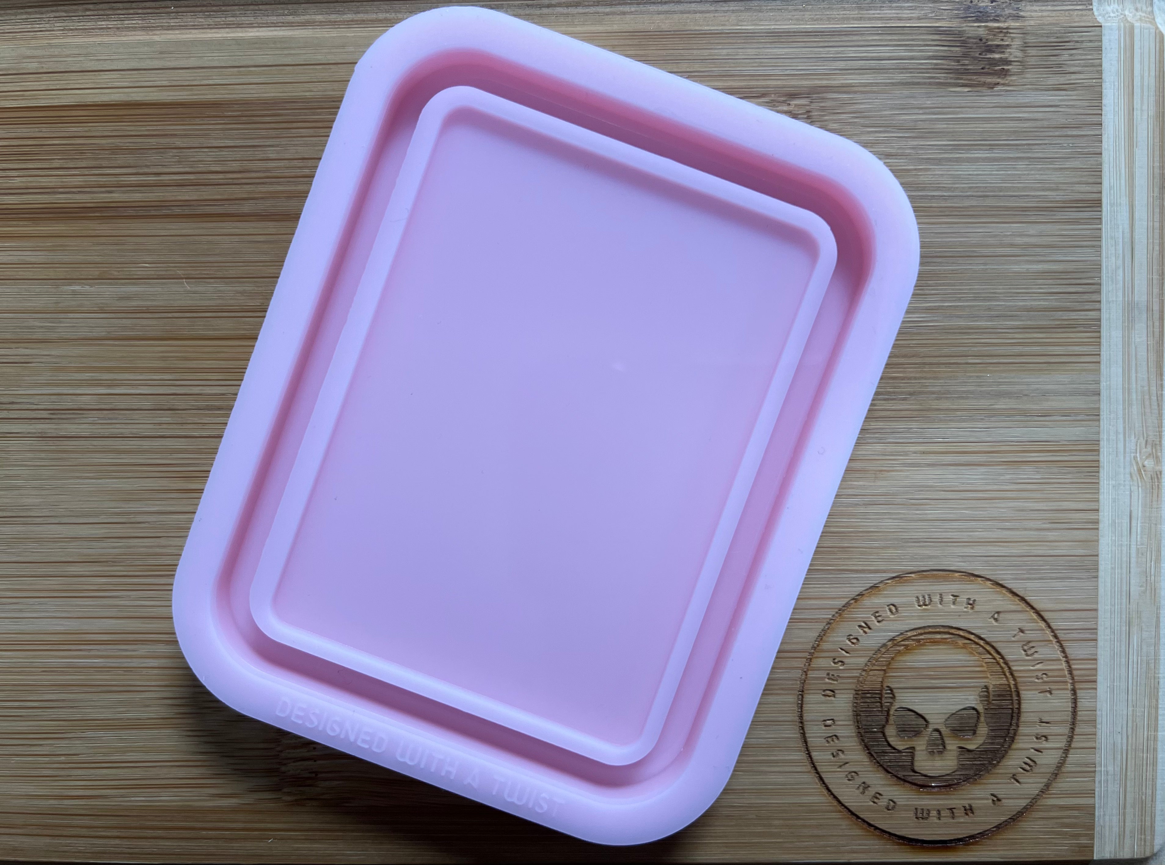 Trade Card Trinket Tray Silicone Mold - Designed with a Twist - Top quality silicone molds made in the UK.