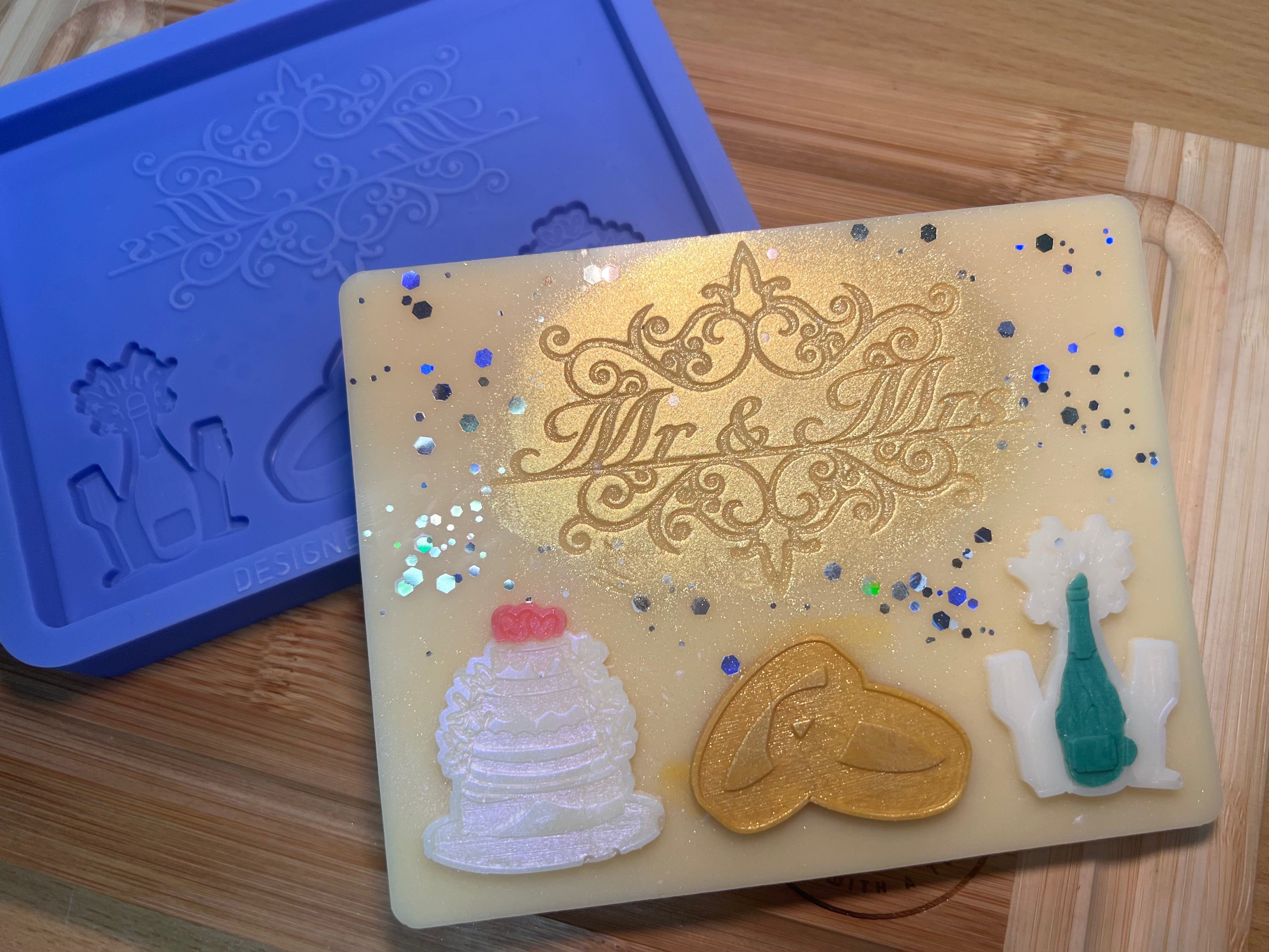 Wedding Slab Silicone Mold - Designed with a Twist - Top quality silicone molds made in the UK.