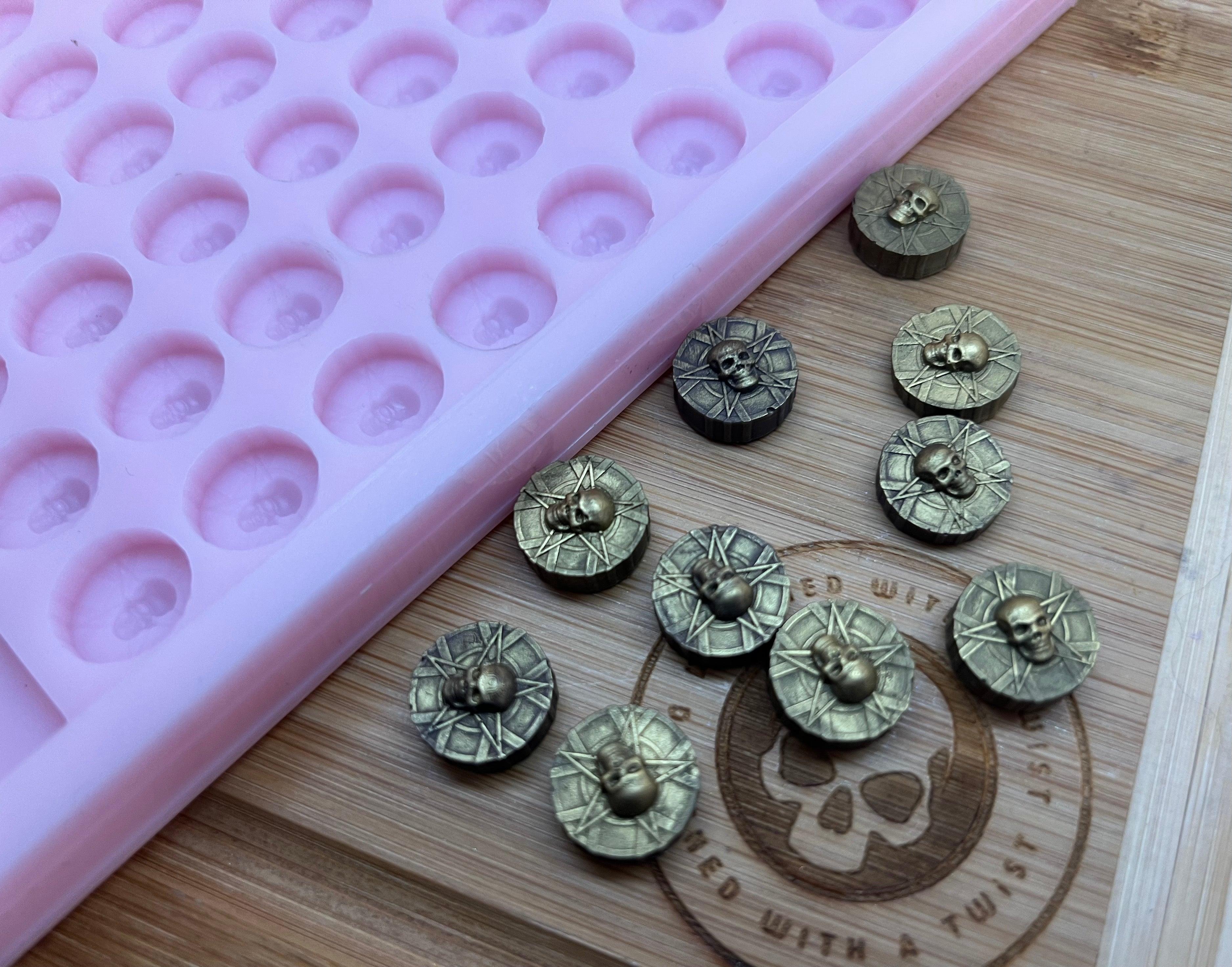 3d Pirate Coin Scrape n Scoop Wax Silicone Mold - Designed with a Twist - Top quality silicone molds made in the UK.