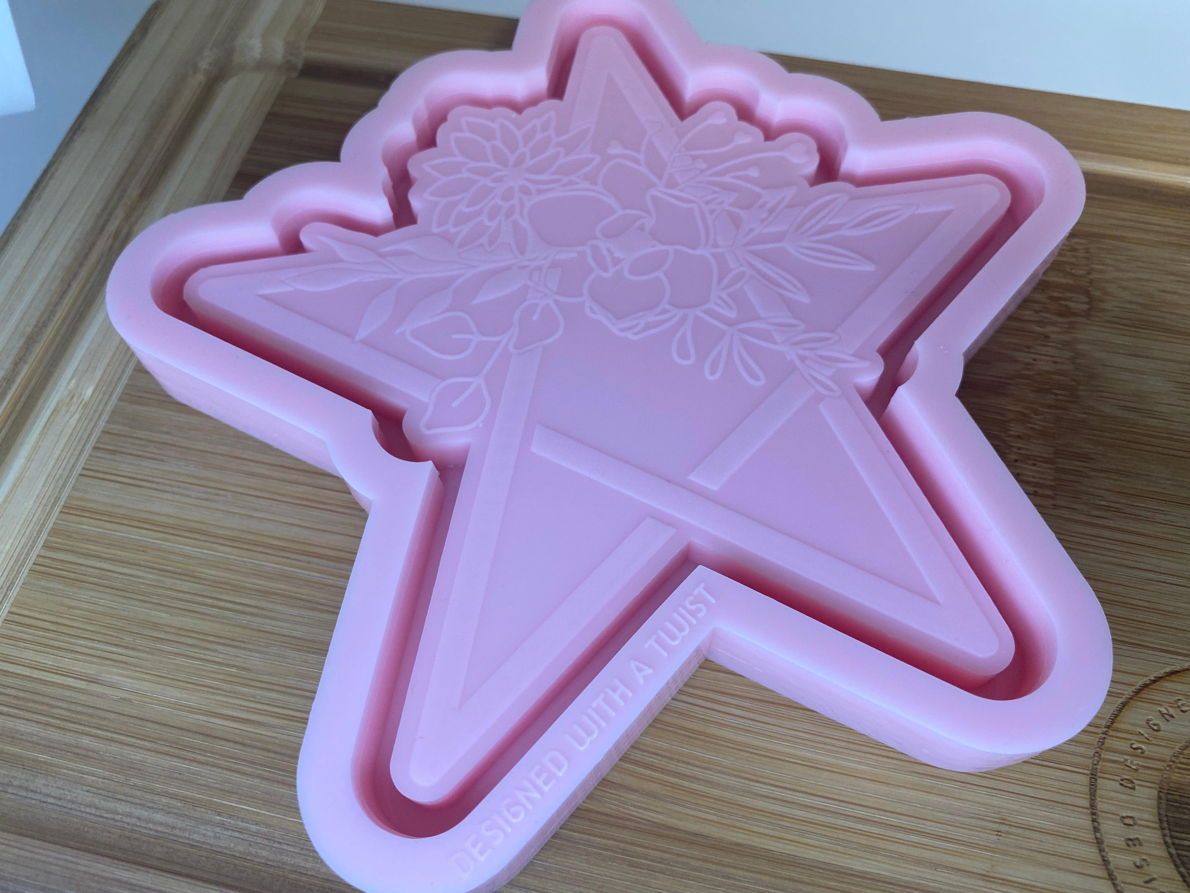 Pentagram Trinket Tray Silicone Mold - Designed with a Twist - Top quality silicone molds made in the UK.