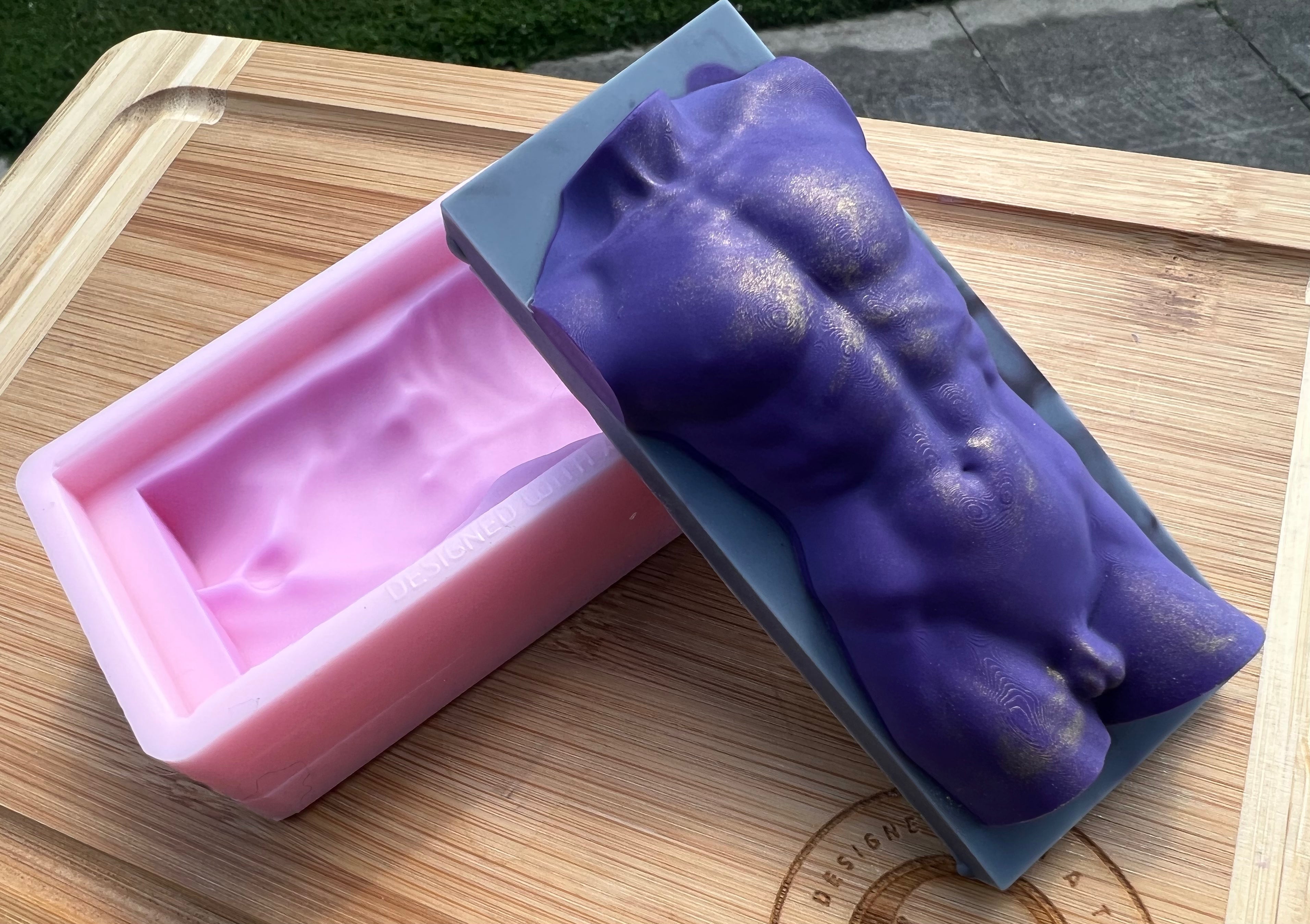 Single Hercules Torso Snapbar Silicone Mold - Designed with a Twist - Top quality silicone molds made in the UK.