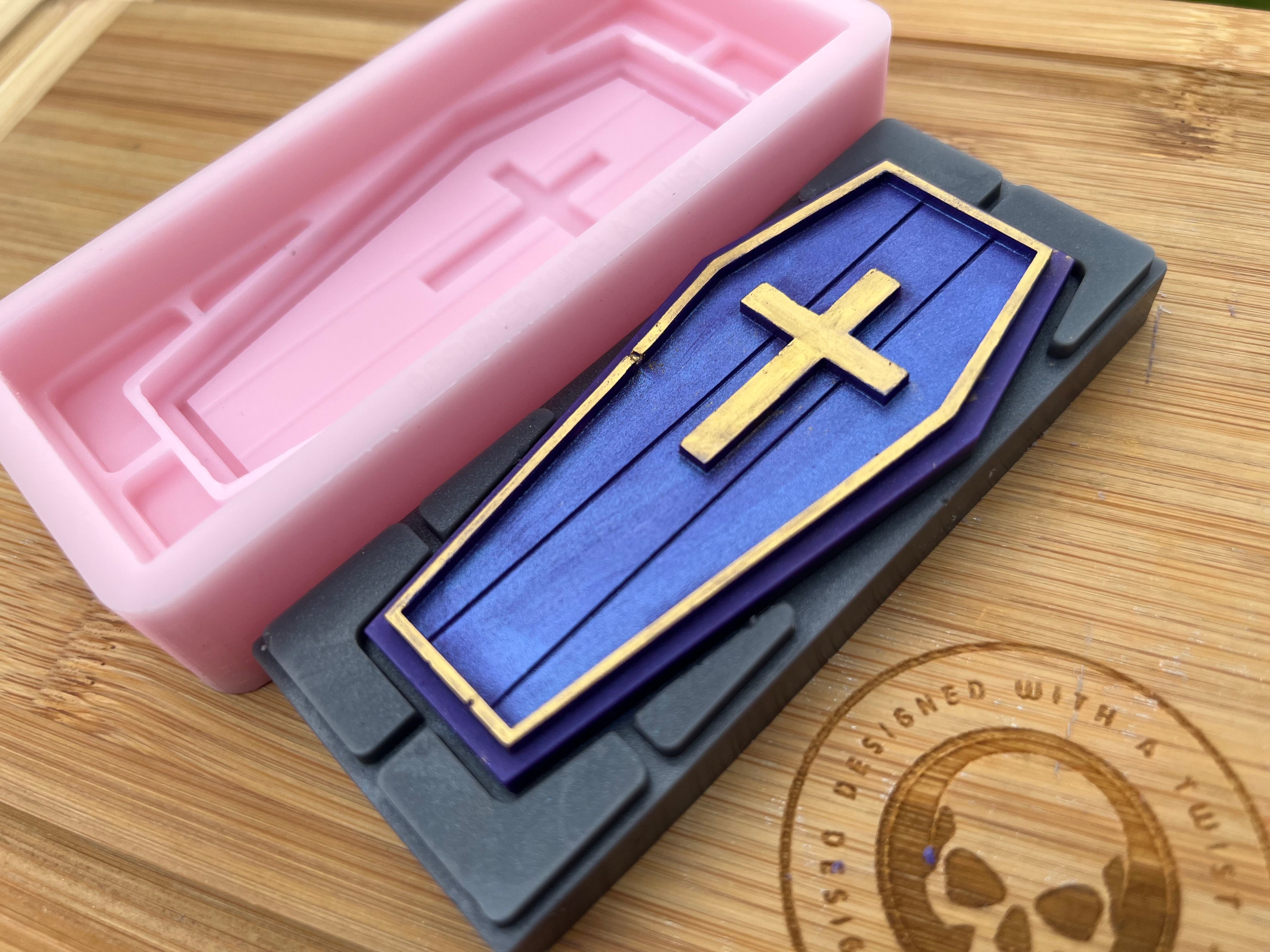 3d Coffin Snapbar Silicone Mold - Designed with a Twist - Top quality silicone molds made in the UK.