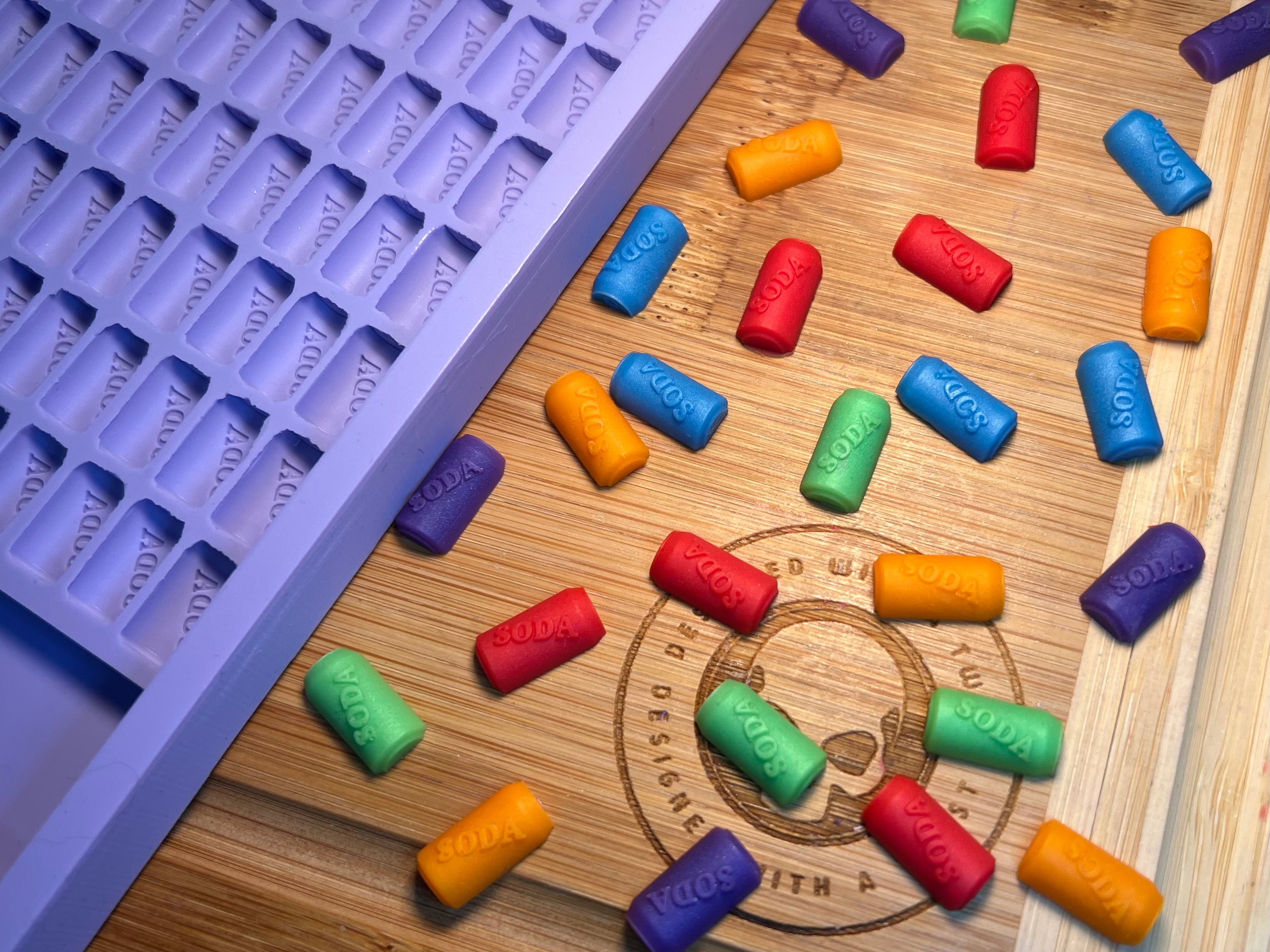 Soda Can Scrape n Scoop Wax Tray Silicone Mold - Designed with a Twist - Top quality silicone molds made in the UK.