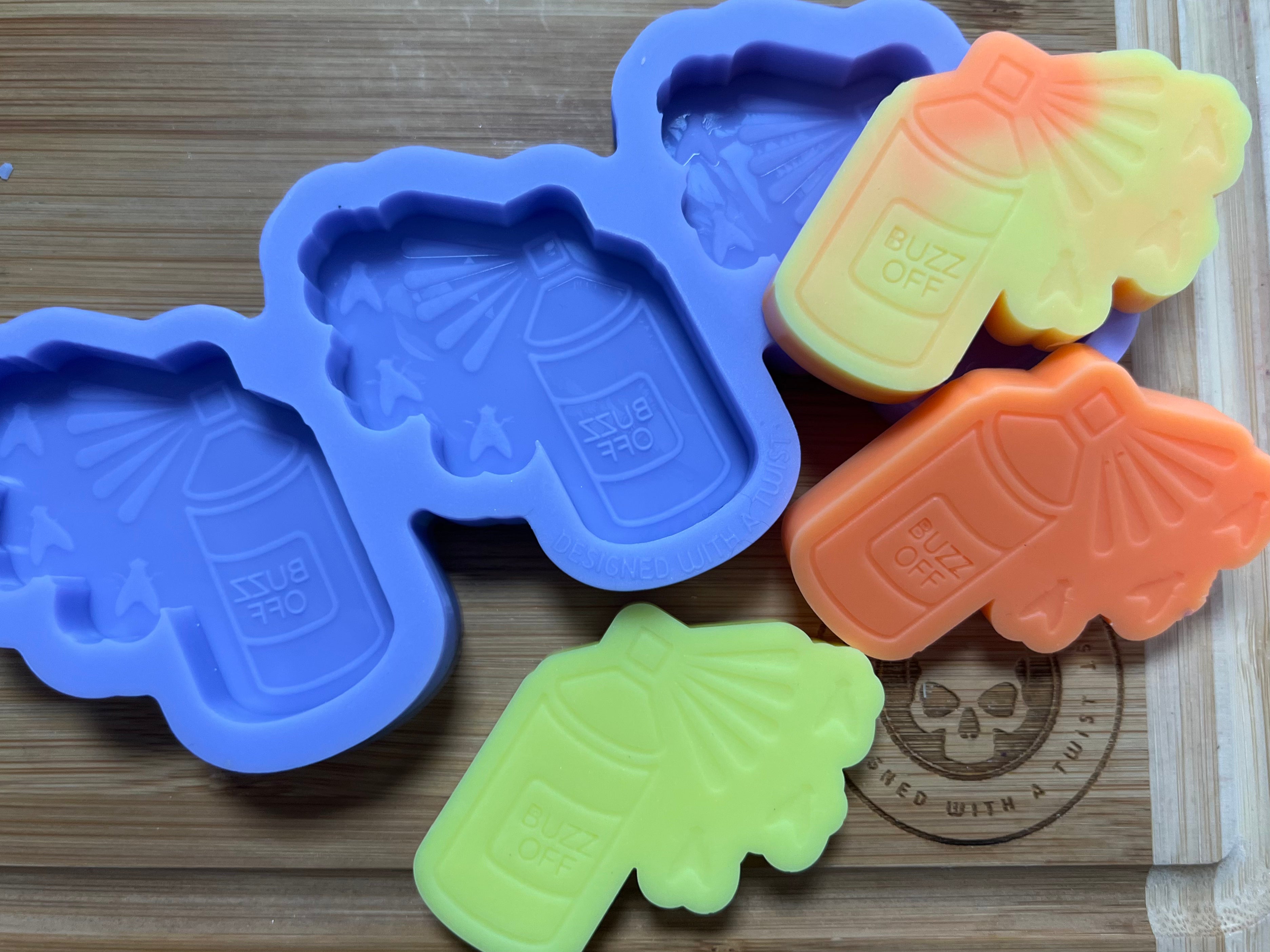 Fly Spray Silicone Mold - Designed with a Twist - Top quality silicone molds made in the UK.