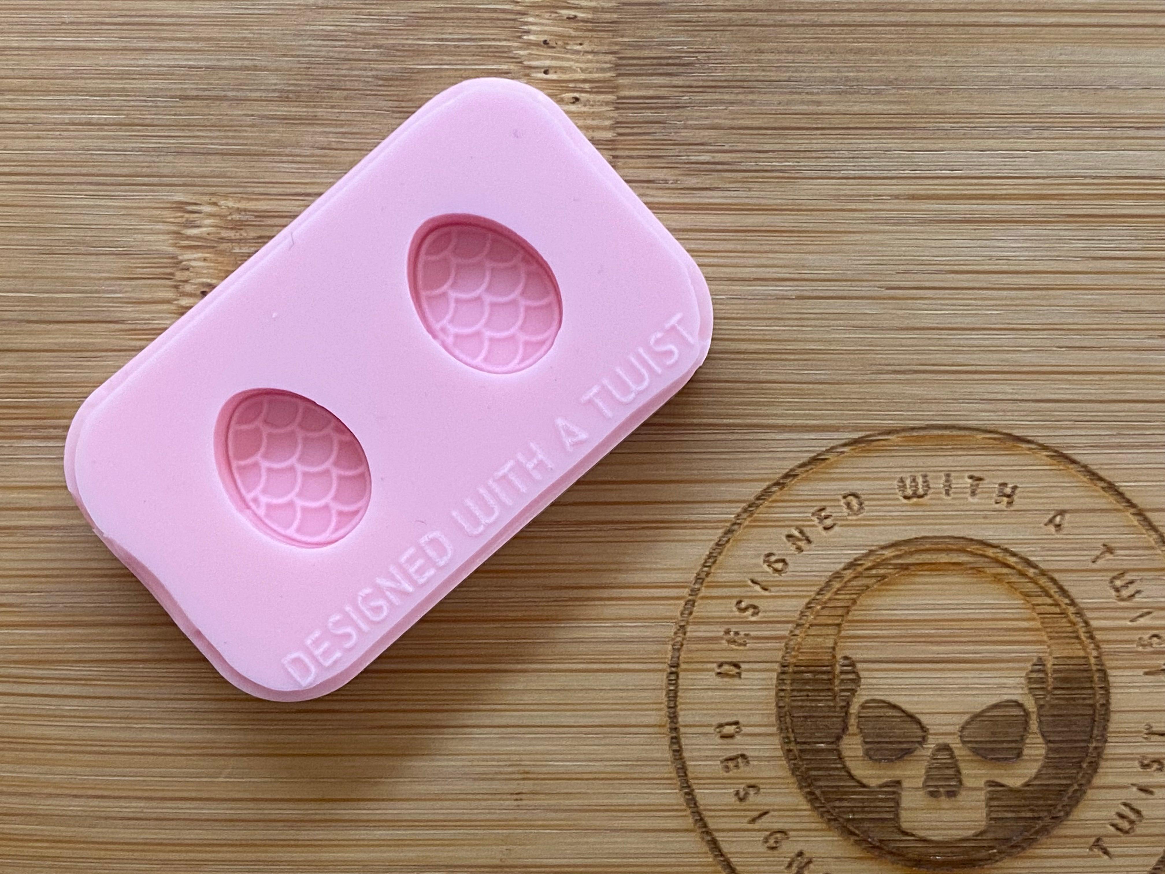 Dragon Egg Stud Earring Silicone Mold - Designed with a Twist - Top quality silicone molds made in the UK.