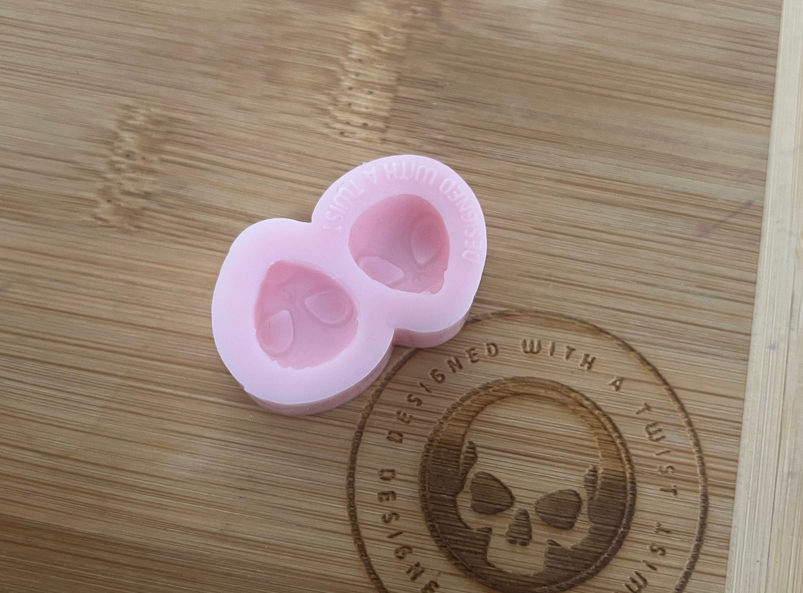 Mini Alien Stud Earring Silicone Mold - Designed with a Twist - Top quality silicone molds made in the UK.