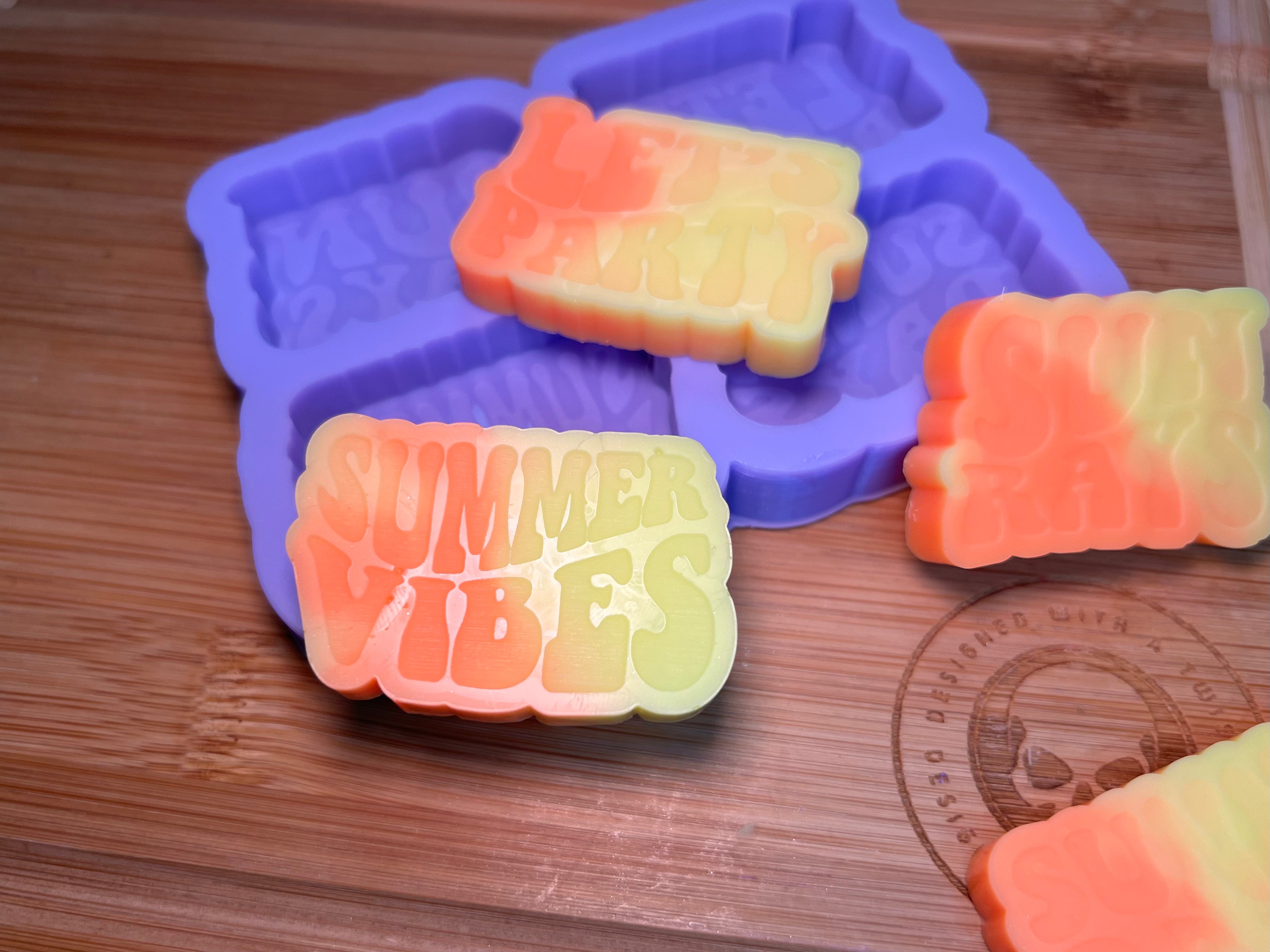 Summer Vibes Silicone Mold - Designed with a Twist - Top quality silicone molds made in the UK.