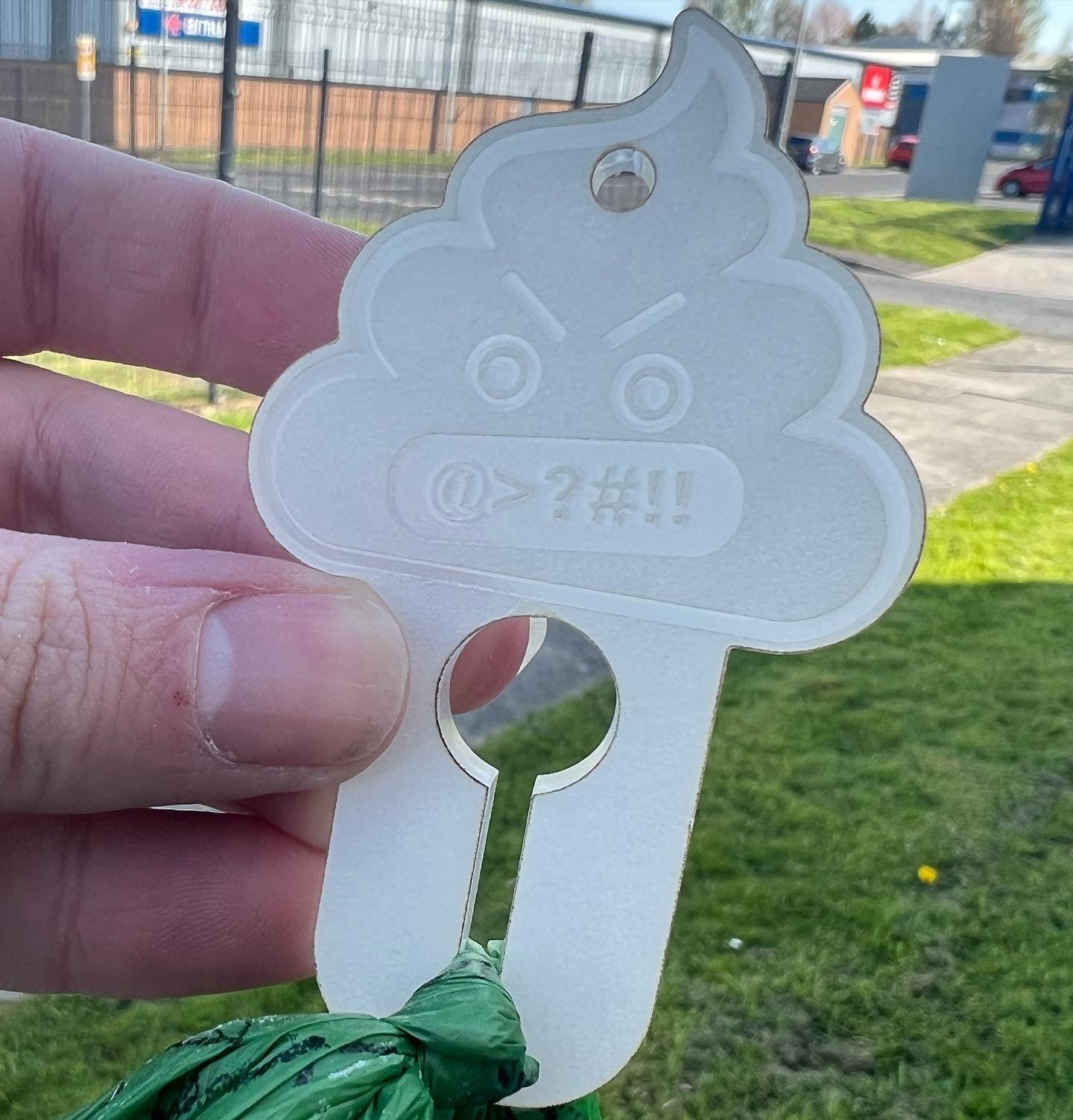 Poop Bag Carrier Keyring Silicone Mould - Designed with a Twist - Top quality silicone molds made in the UK.