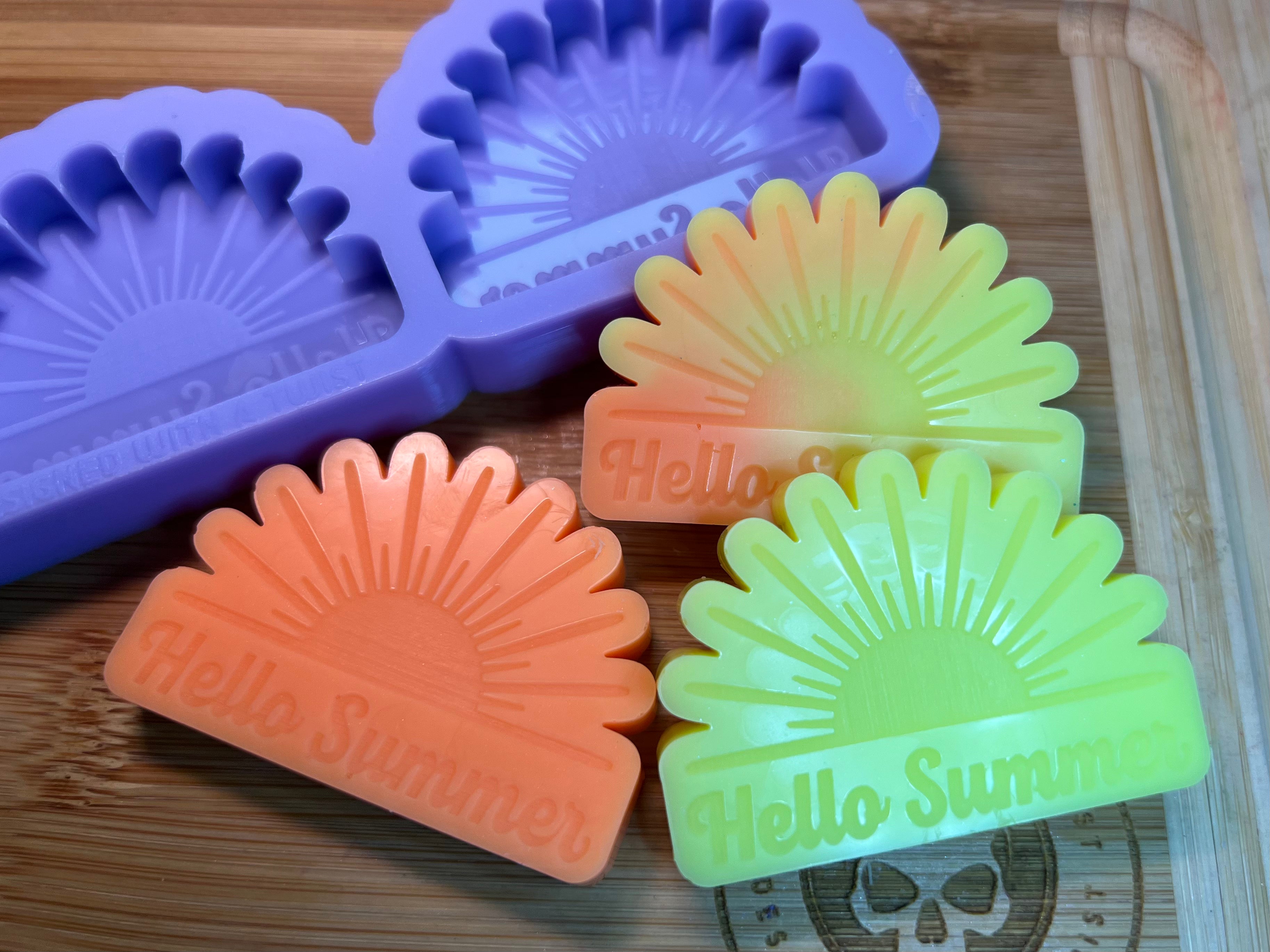 Hello Summer Silicone Mold - Designed with a Twist - Top quality silicone molds made in the UK.