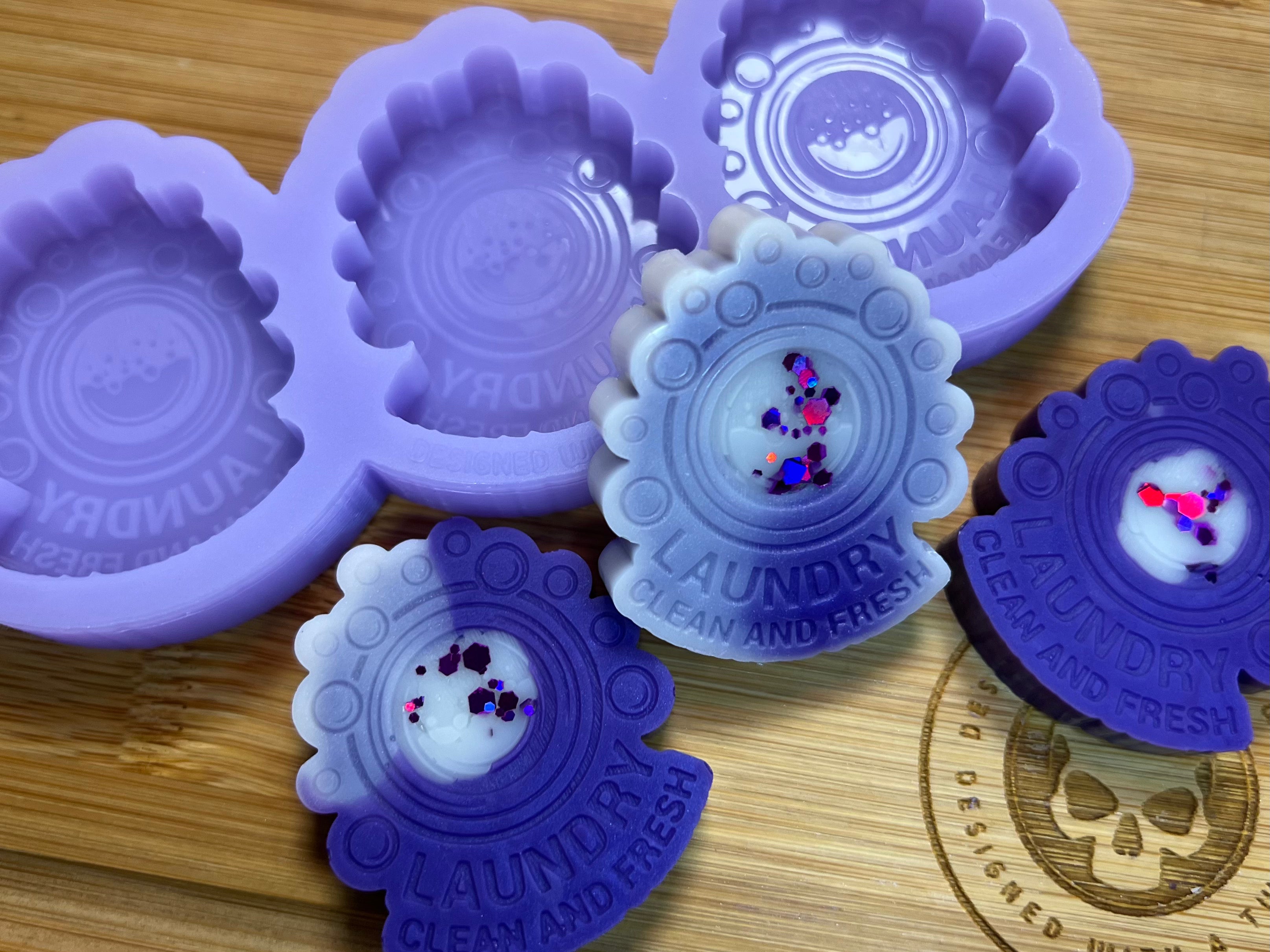 Laundry Clean and Fresh Wax Melt Silicone Mold - Designed with a Twist - Top quality silicone molds made in the UK.