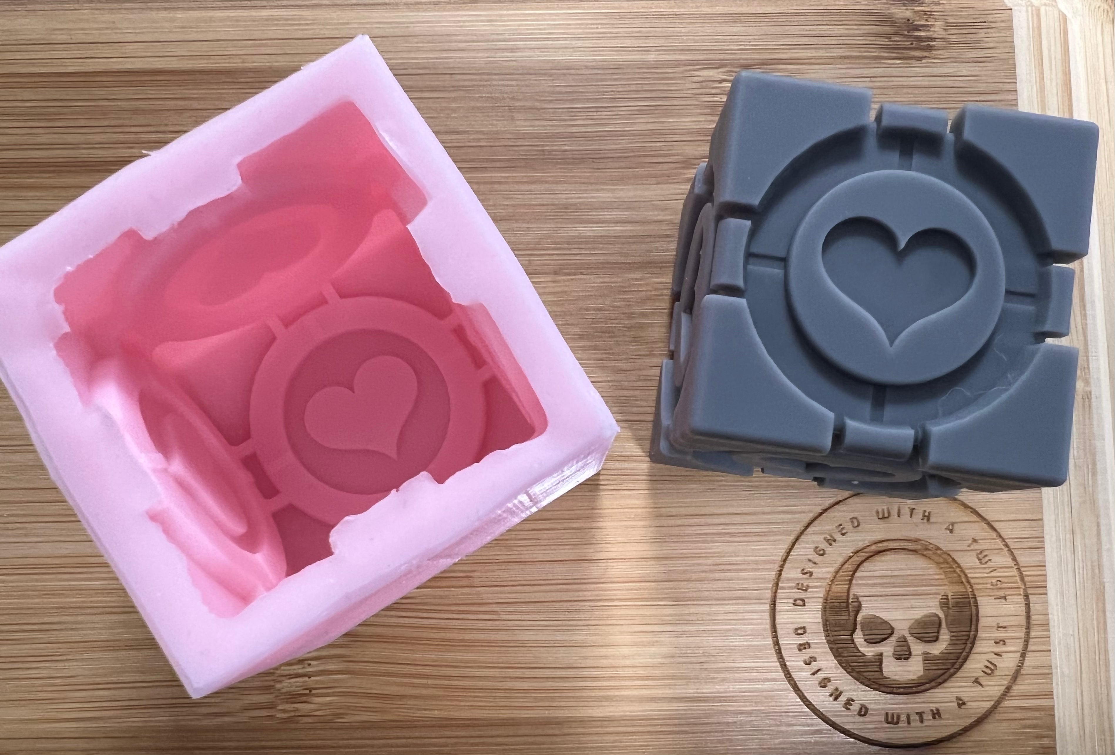 Large Companion Cube Silicone Mold - Designed with a Twist - Top quality silicone molds made in the UK.