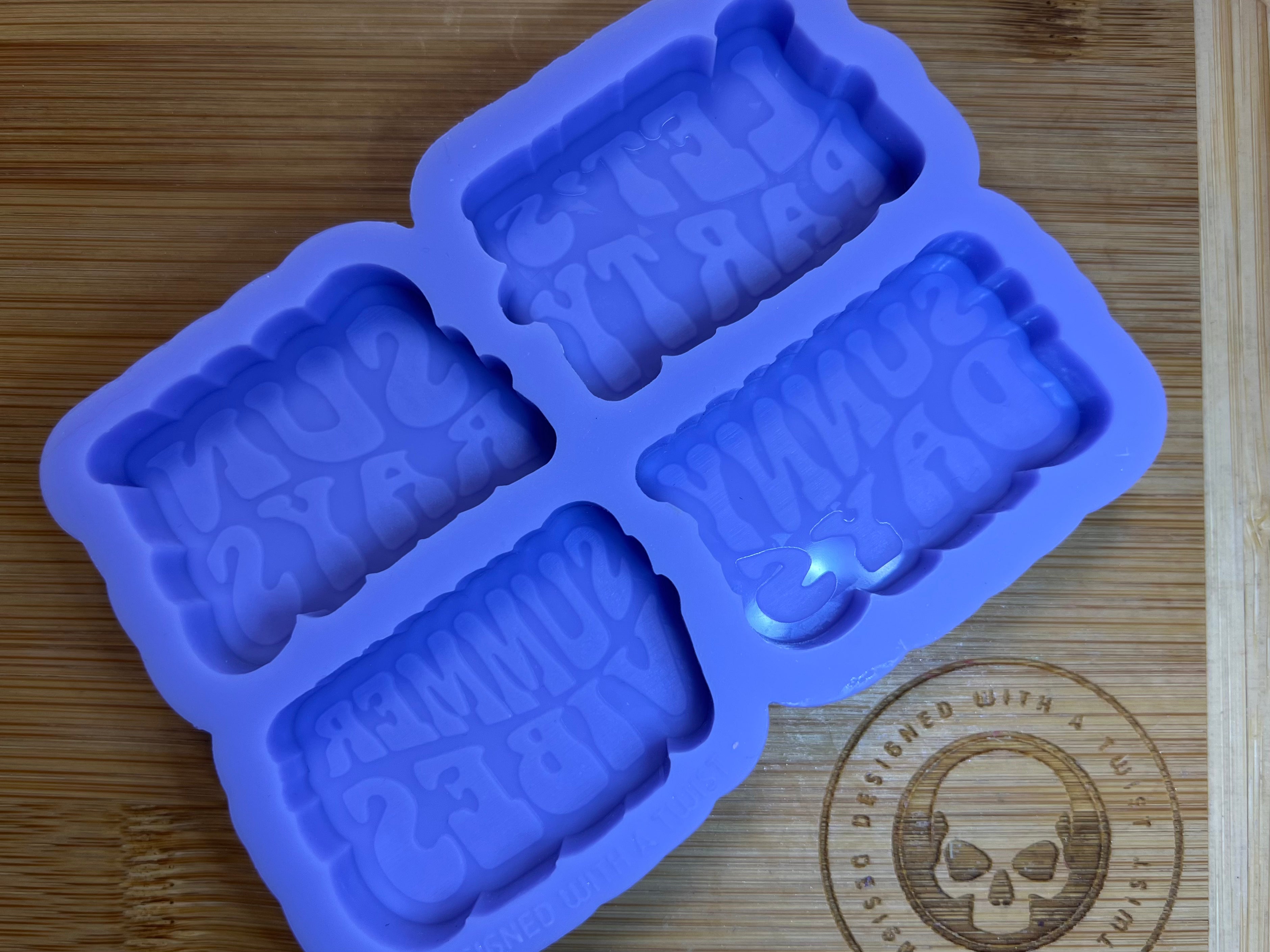 Summer Vibes Silicone Mold - Designed with a Twist - Top quality silicone molds made in the UK.