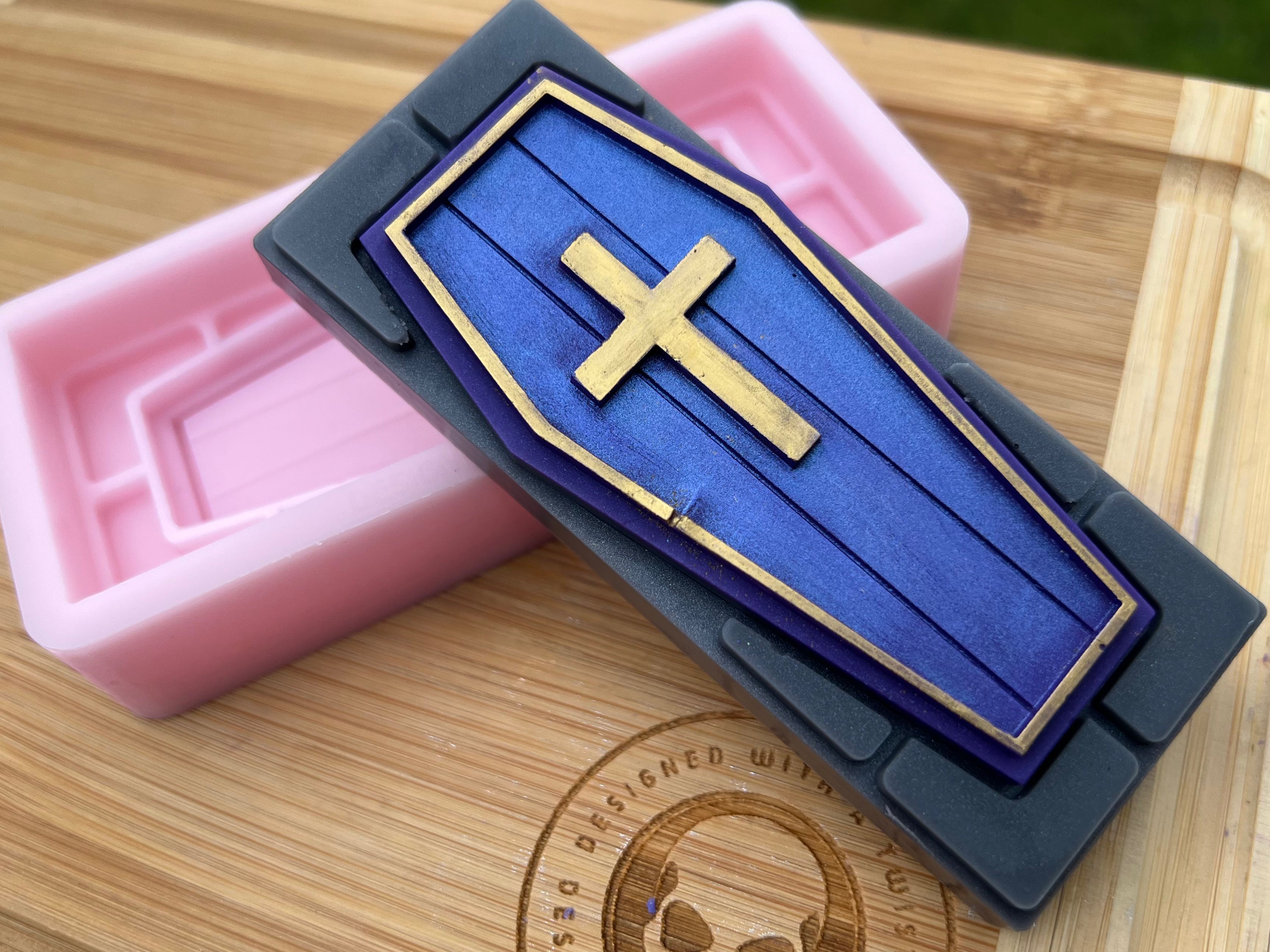 3d Coffin Snapbar Silicone Mold - Designed with a Twist - Top quality silicone molds made in the UK.