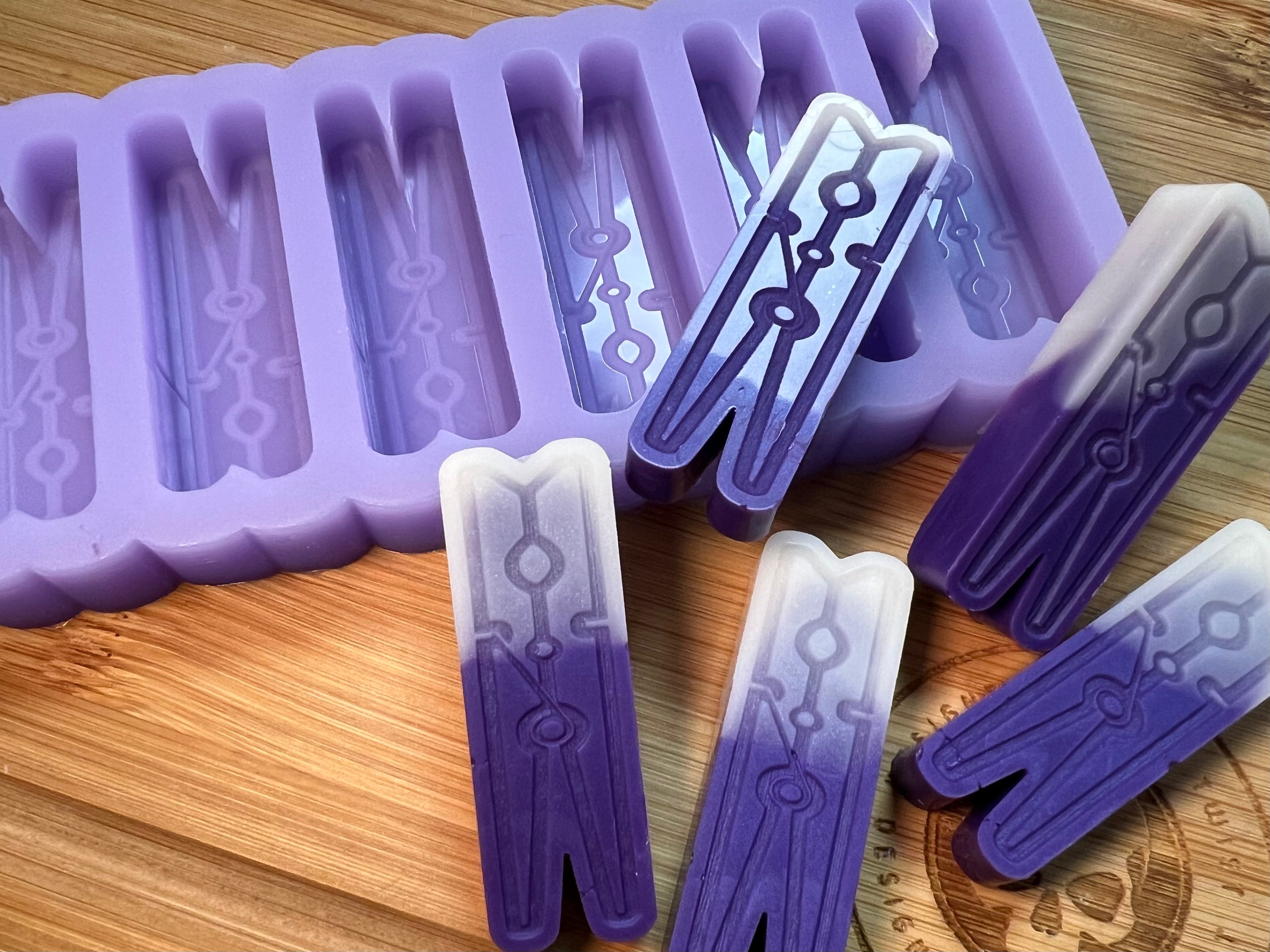 Laundry Pegs Wax Melt Silicone Mold - Designed with a Twist - Top quality silicone molds made in the UK.