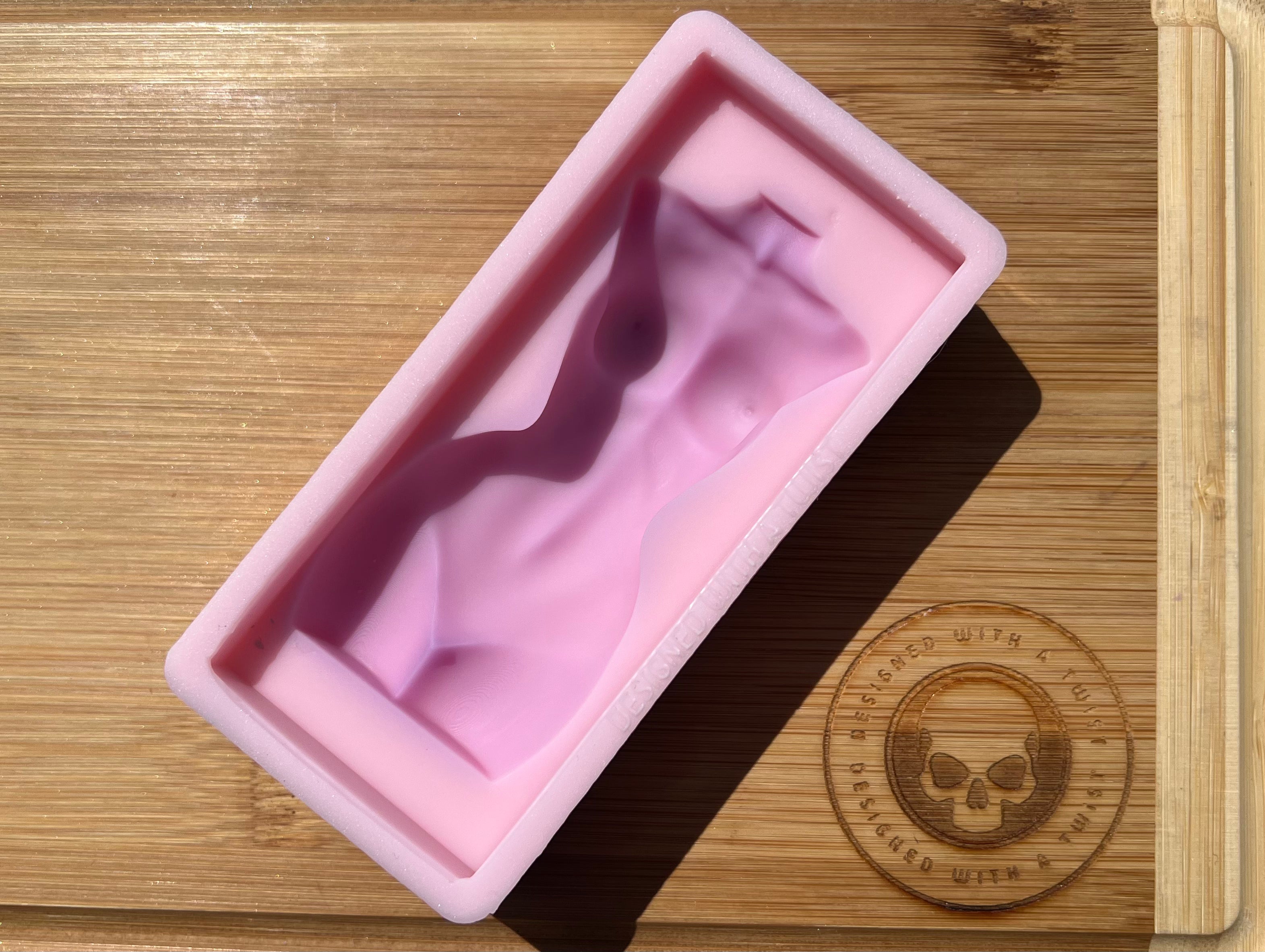 Single Goddess Torso Snapbar Silicone Mold - Designed with a Twist - Top quality silicone molds made in the UK.